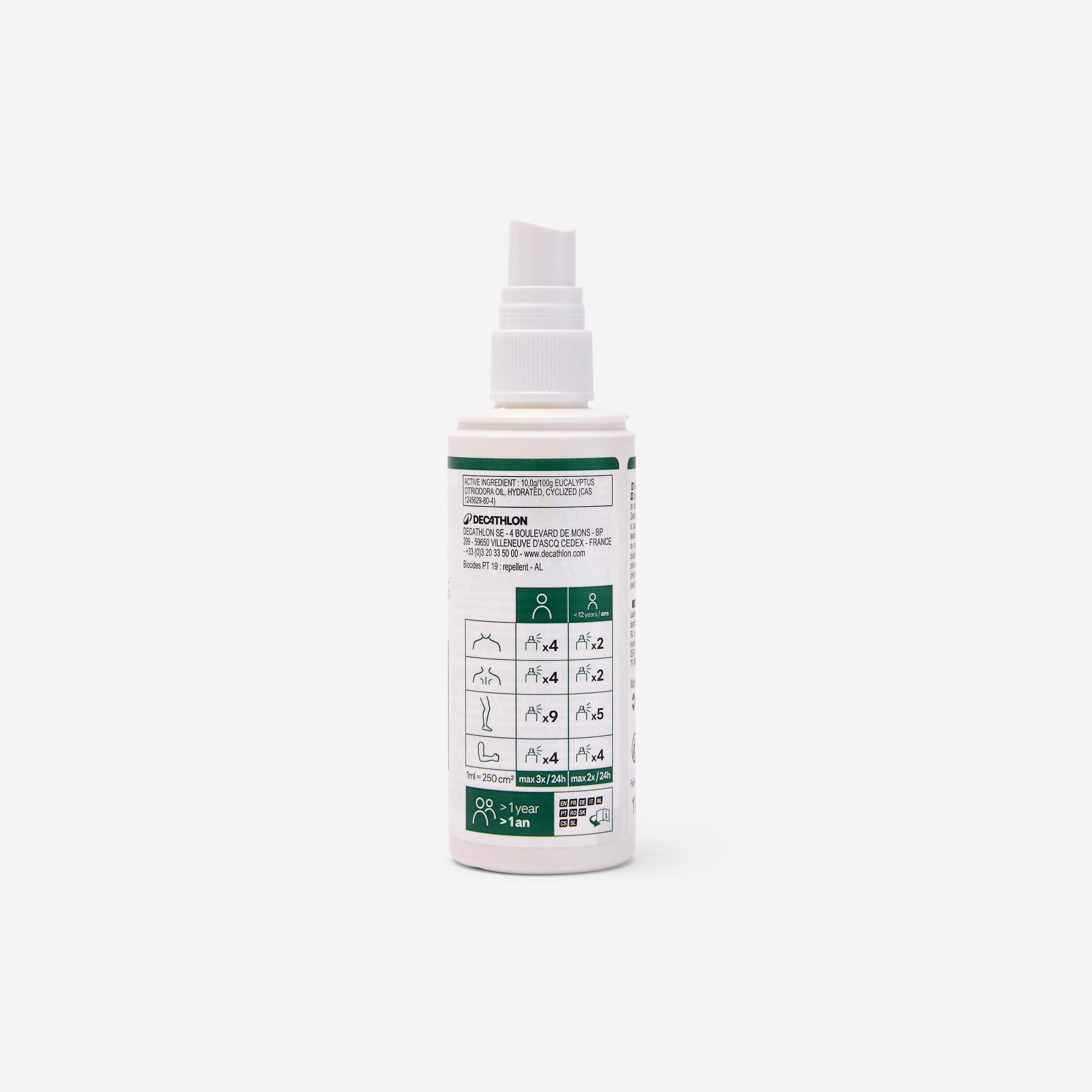 Anti-mosquito and tick repellent spray Lemon eucalyptus essential oil 100 ml 5/6