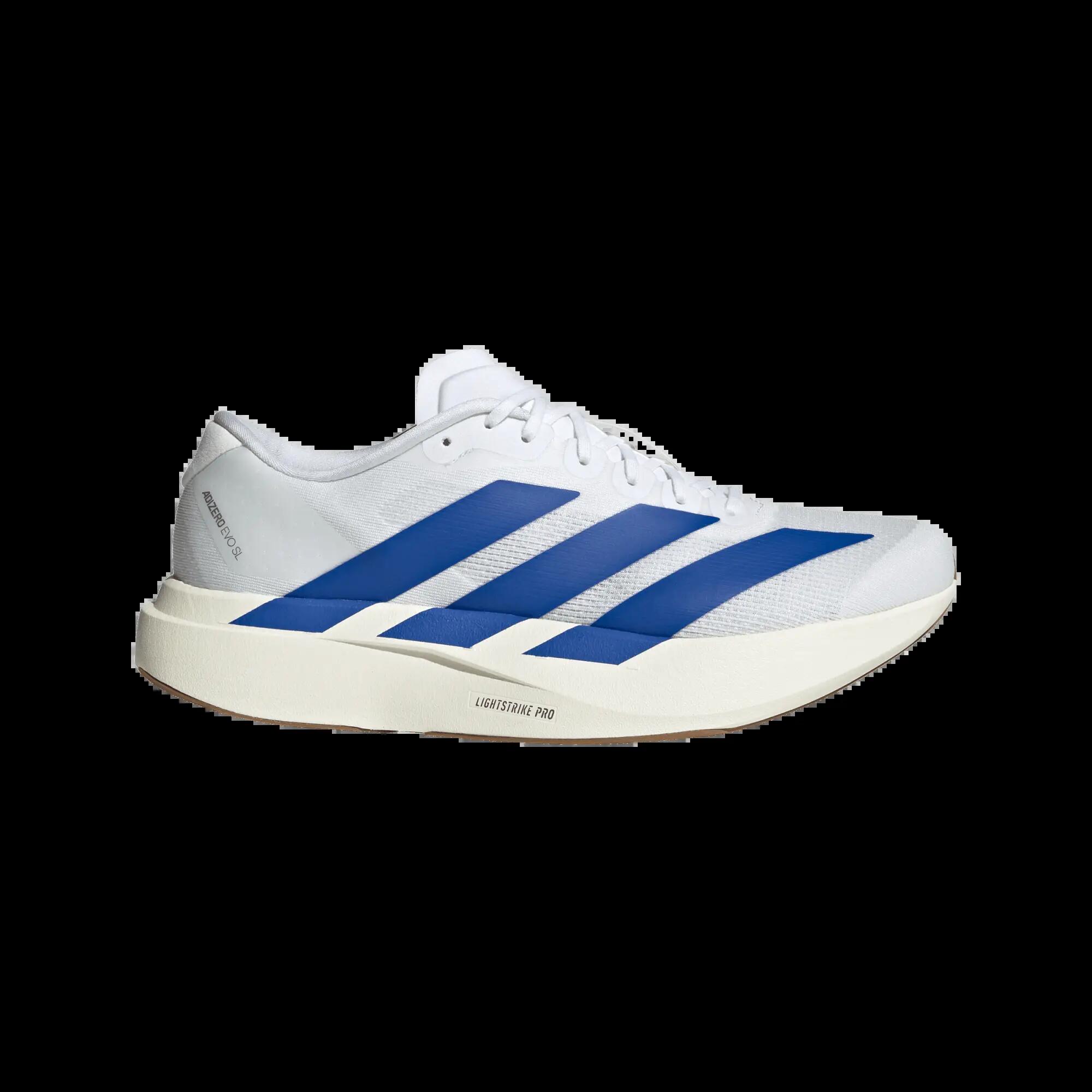 Încălțăminte ușoară de alergare Adizero Evo SL alb albastru, bărbați 20/21