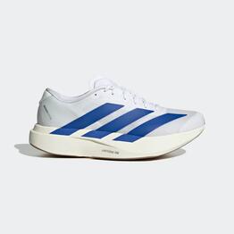 Chaussures de running légères homme, adidas Adizero Evo SL blanche et bleu