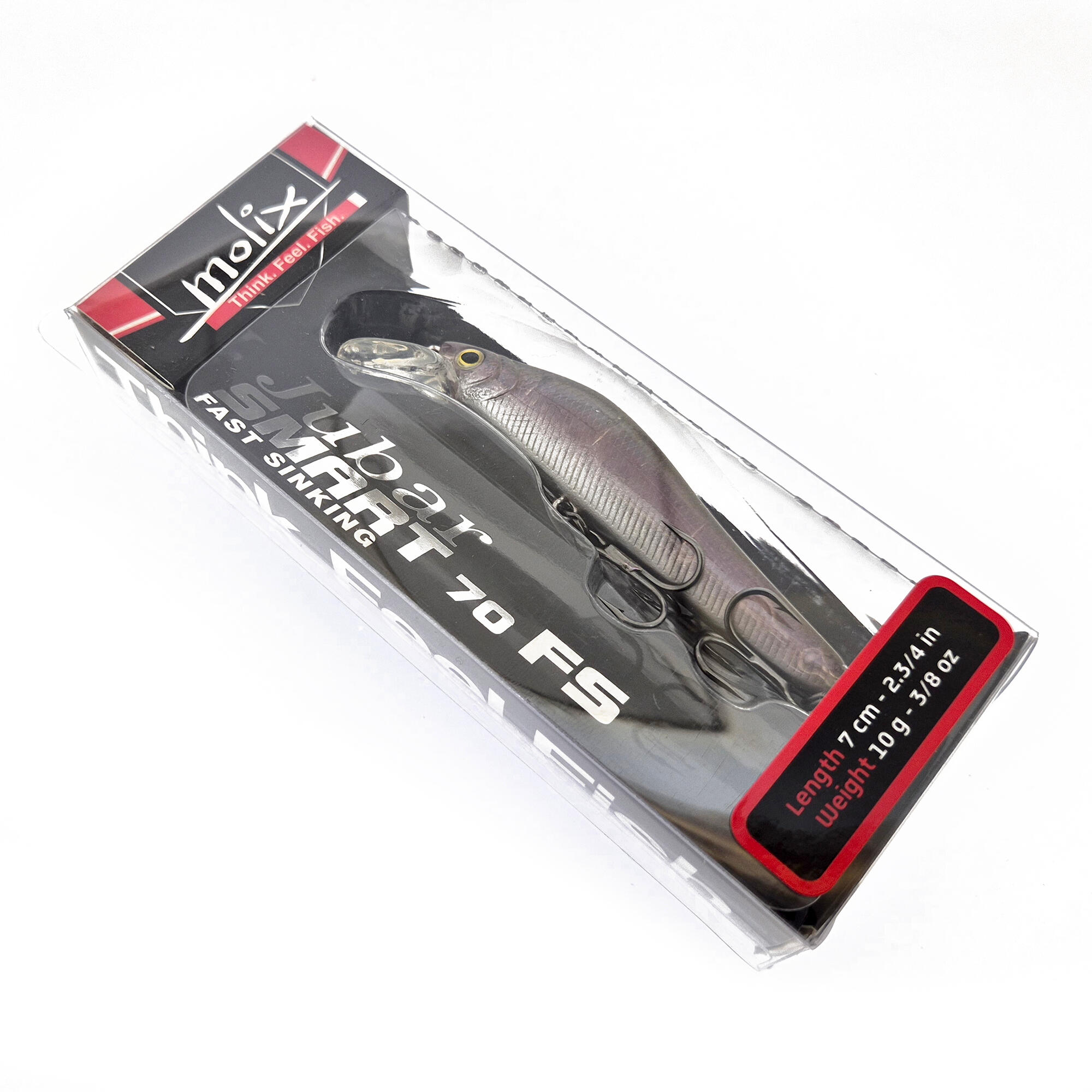 Minnow pesca spinning Molix Jubar Smart 70FS Natural Shad 7cm 10g fast sinking 4/4