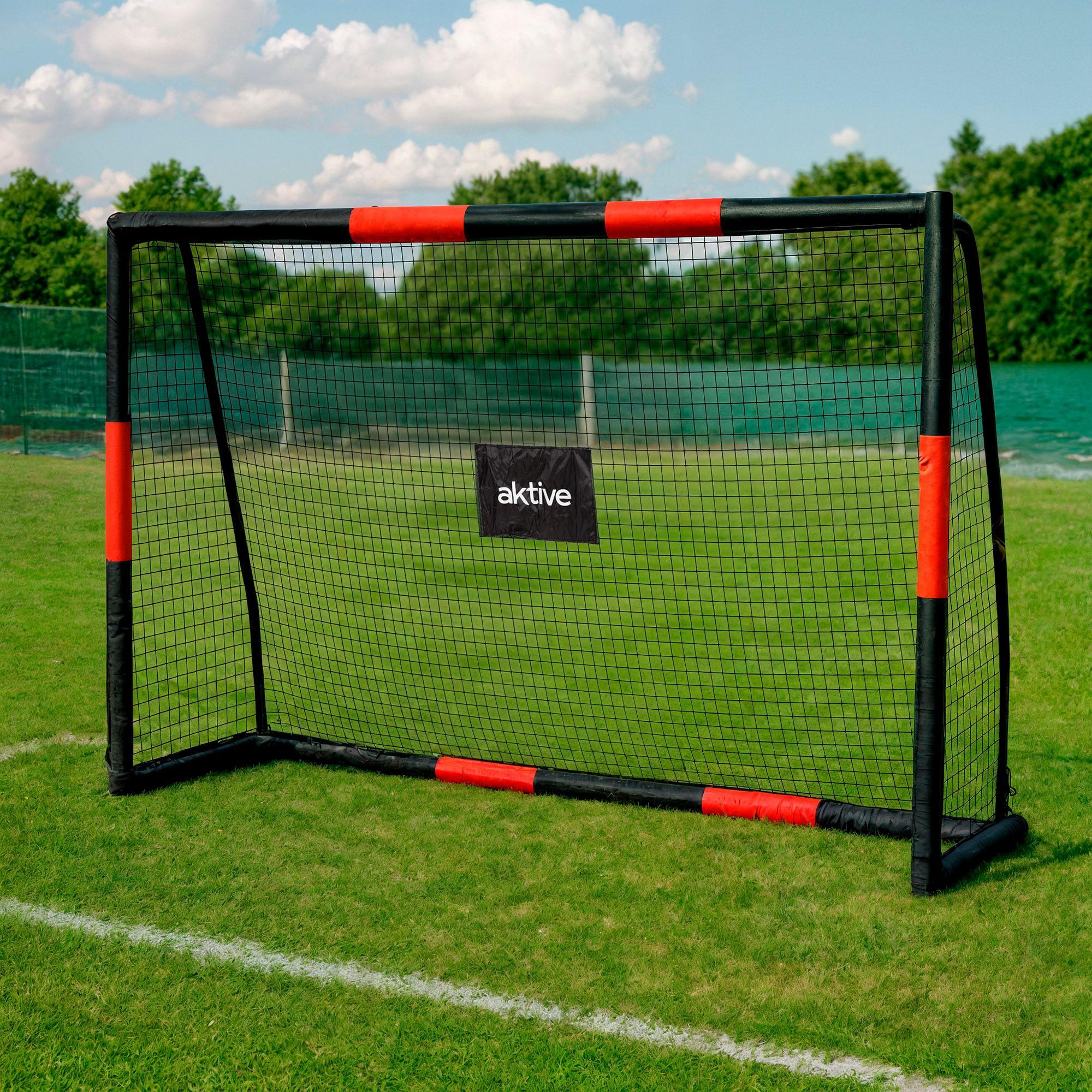 Portería de fútbol 180x60x120 cm estructura con protección Aktive - CD 2/6