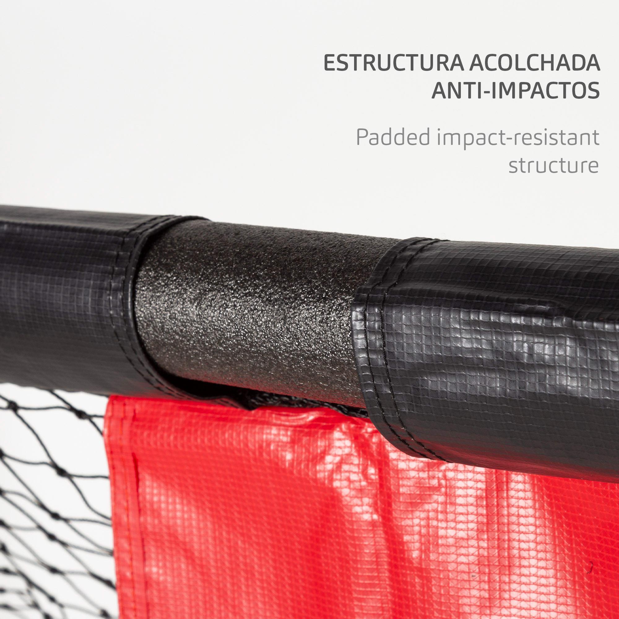 Portería de fútbol 180x60x120 cm estructura con protección Aktive - CD 5/6