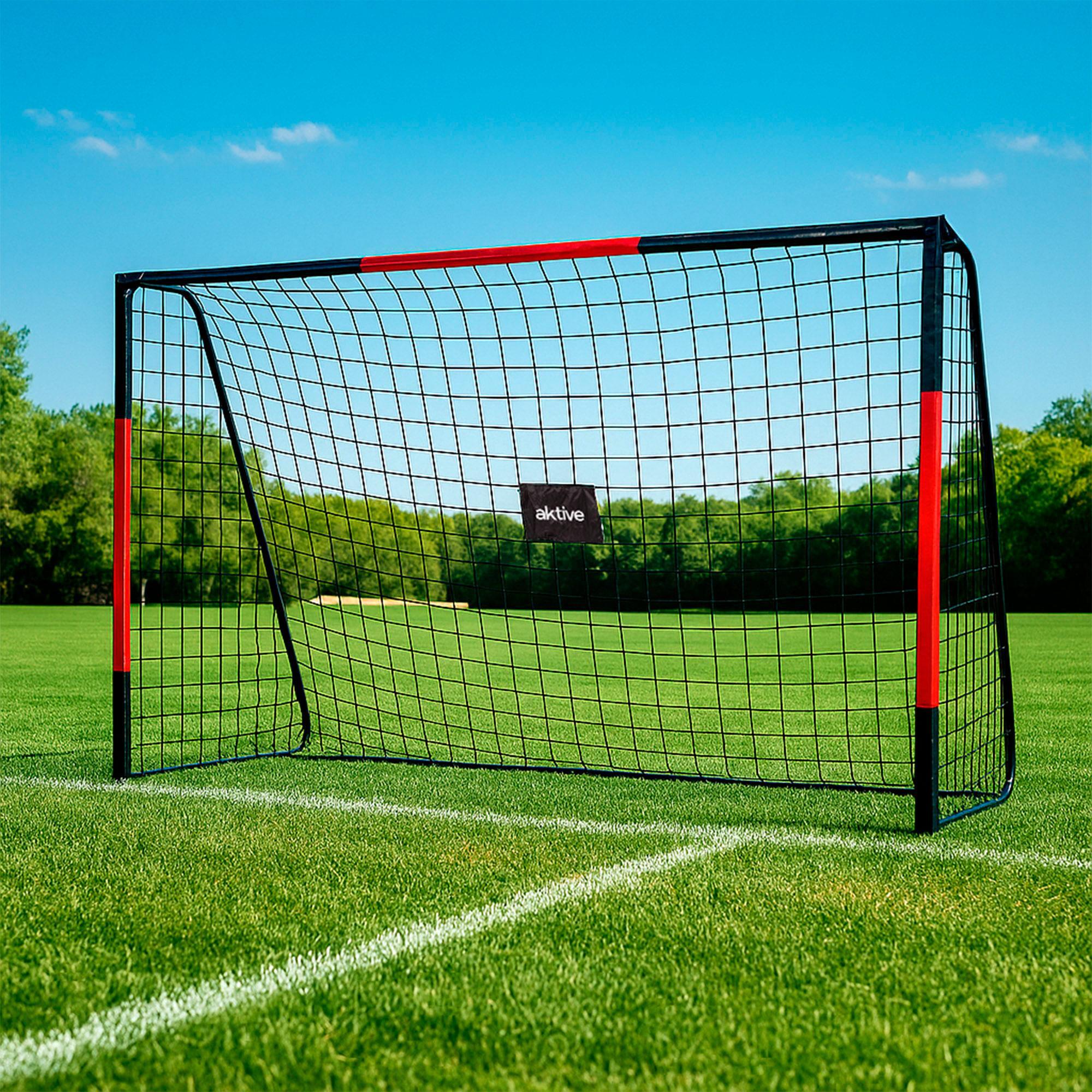 Portería de fútbol 300x120x200 cm estructura con protección Aktive - CD 2/6