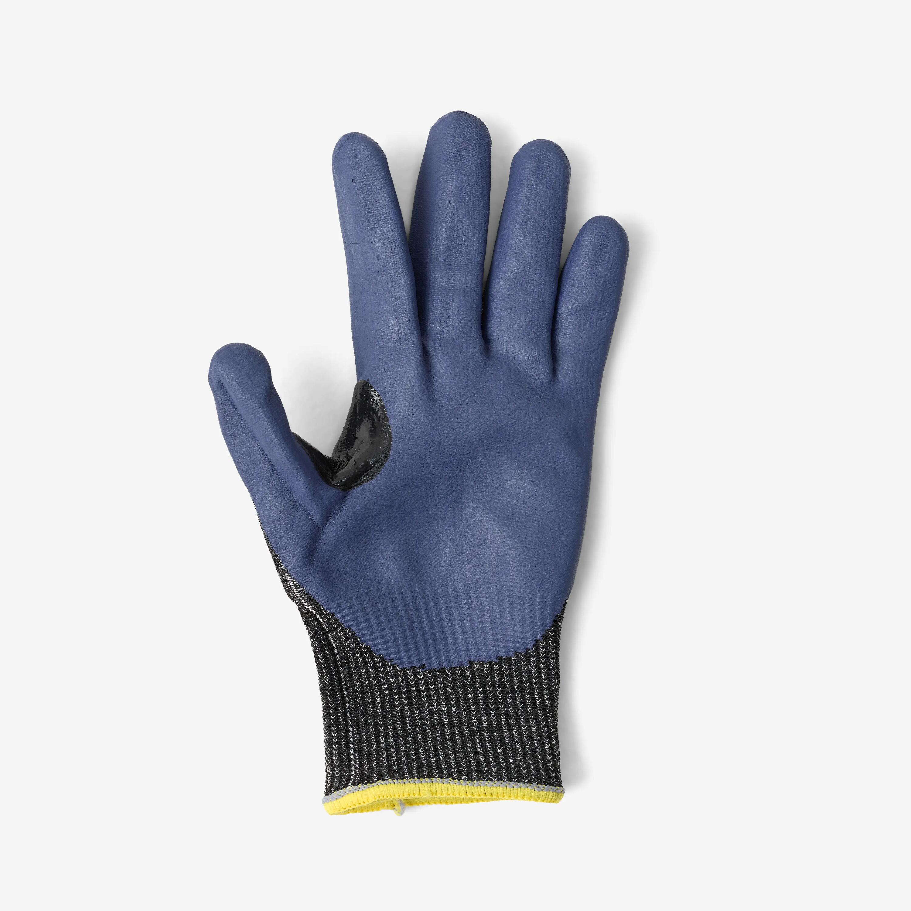 Guantes Anticortes Caza Solognac Tricolor 3/3