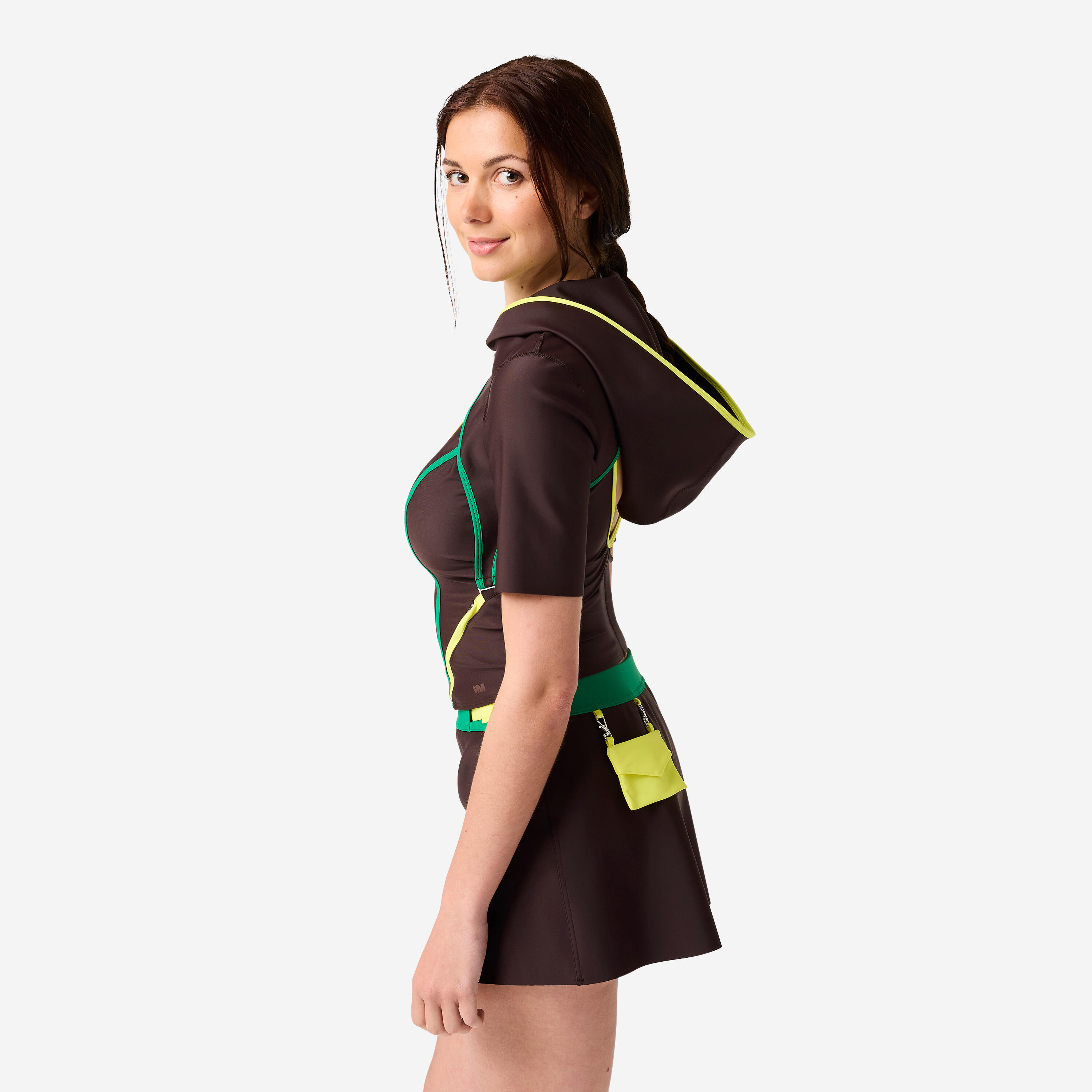 Maglia cappuccio VIVI marrone 6/14