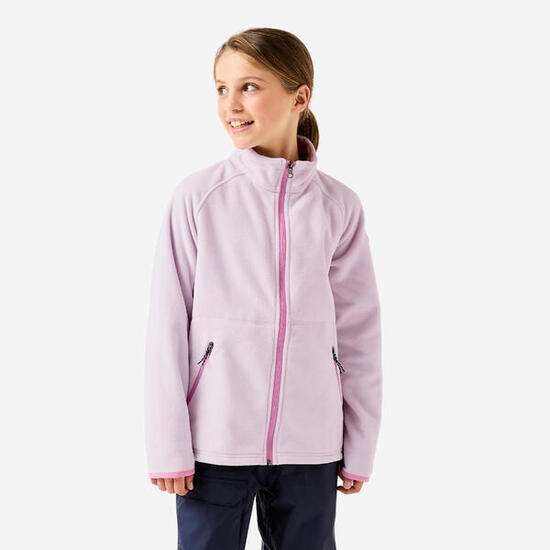 Warme fleece jas voor zeilen kinderen 100 paars lila