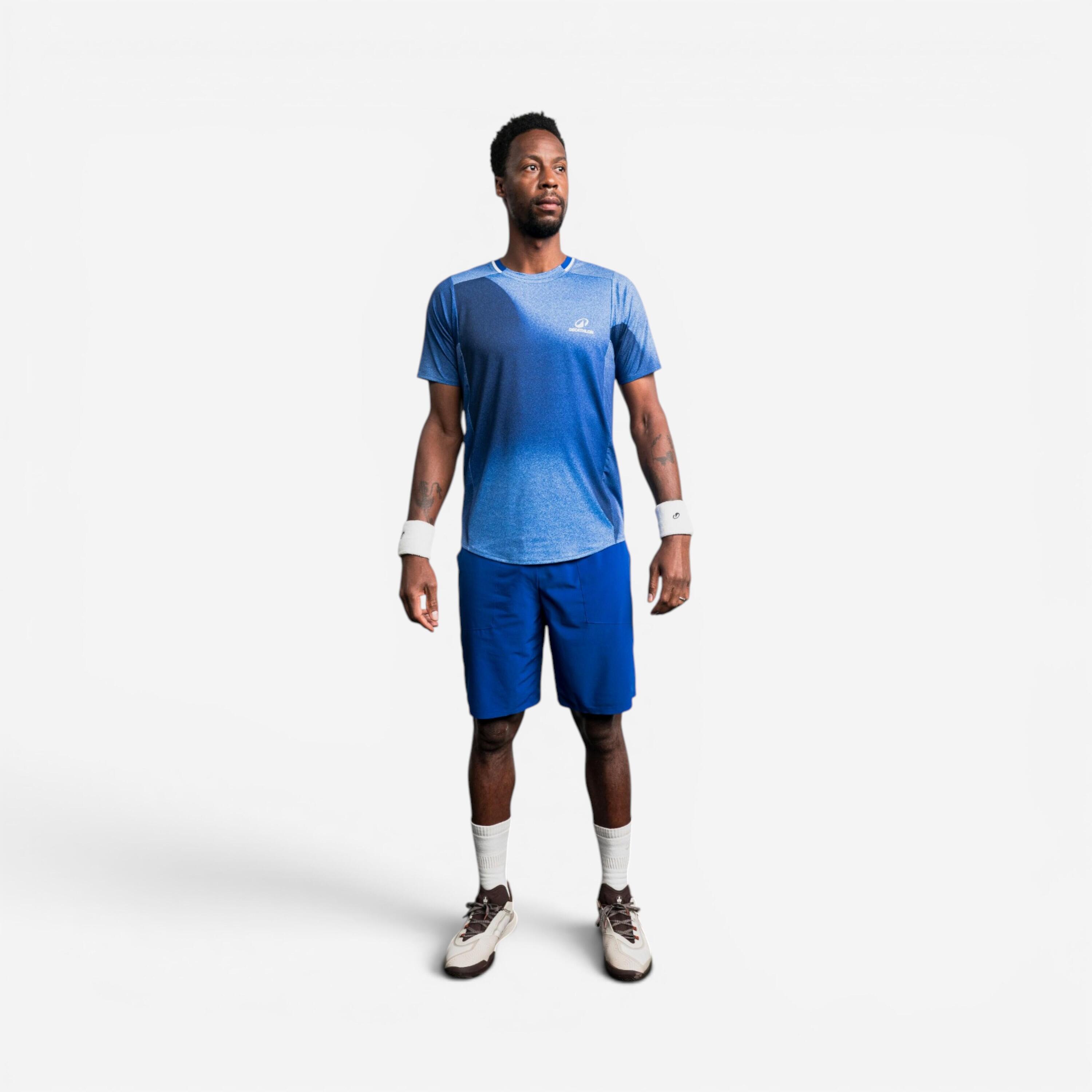 Short de tennis respirant édition limitée Gael Monfils homme, Dry+ bleu 3/10