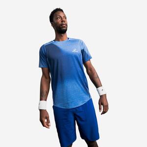 Camiseta corta de tenis transpirable edición limitada Gael Monfils hombre, Dry azul