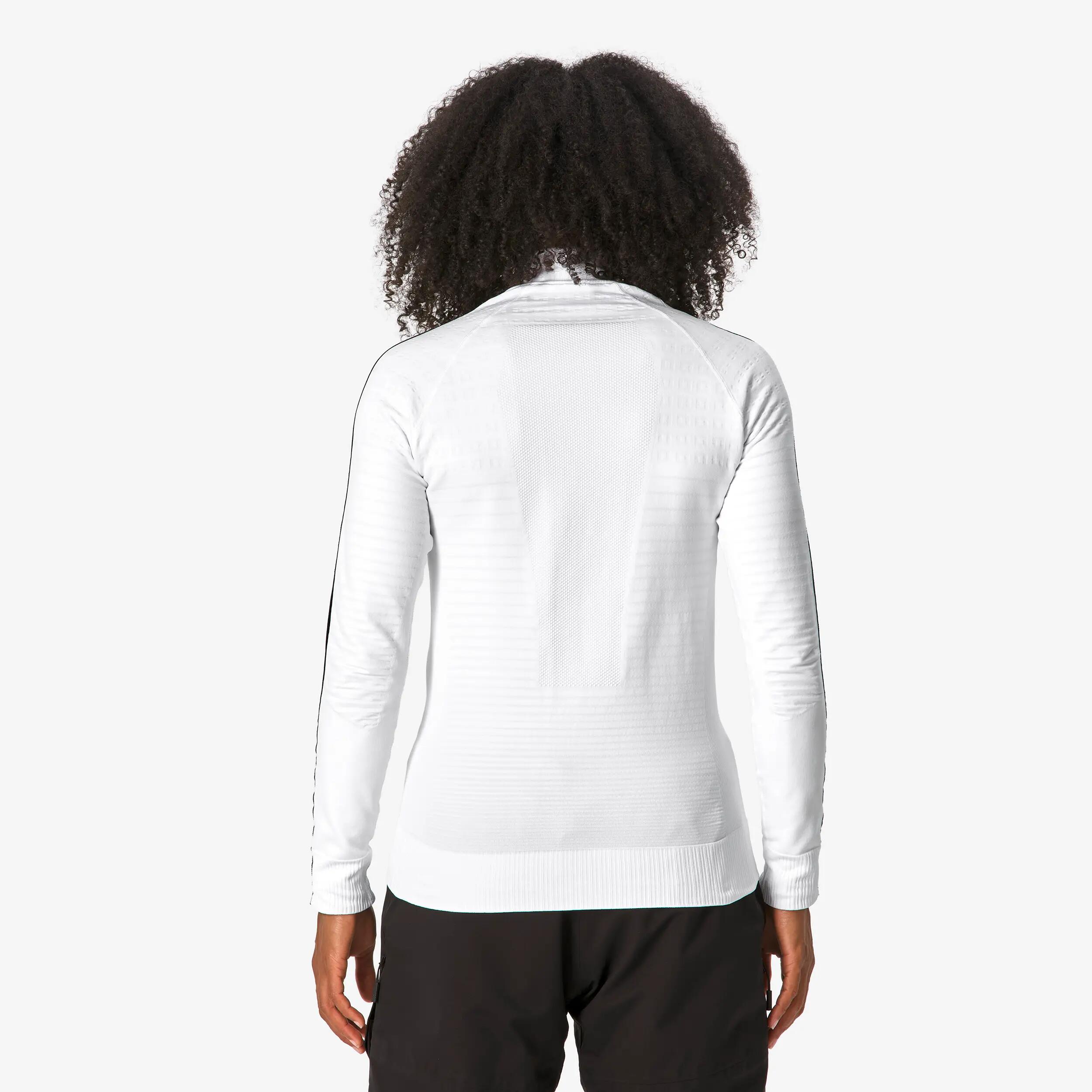 Casaco térmico e sem costuras de ski mulher, MID L 900 branco 8/15