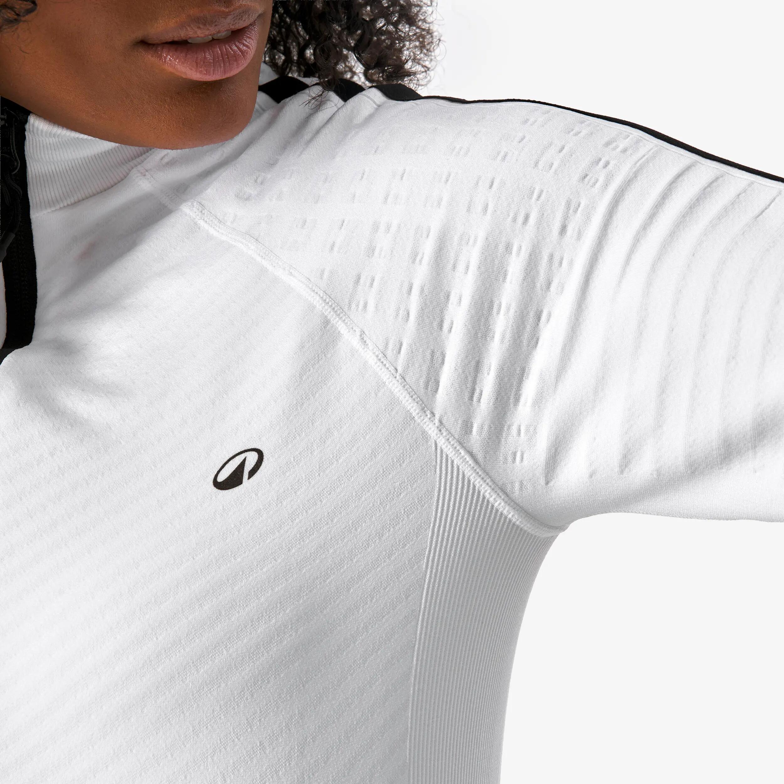 Casaco térmico e sem costuras de ski mulher, MID L 900 branco 14/15