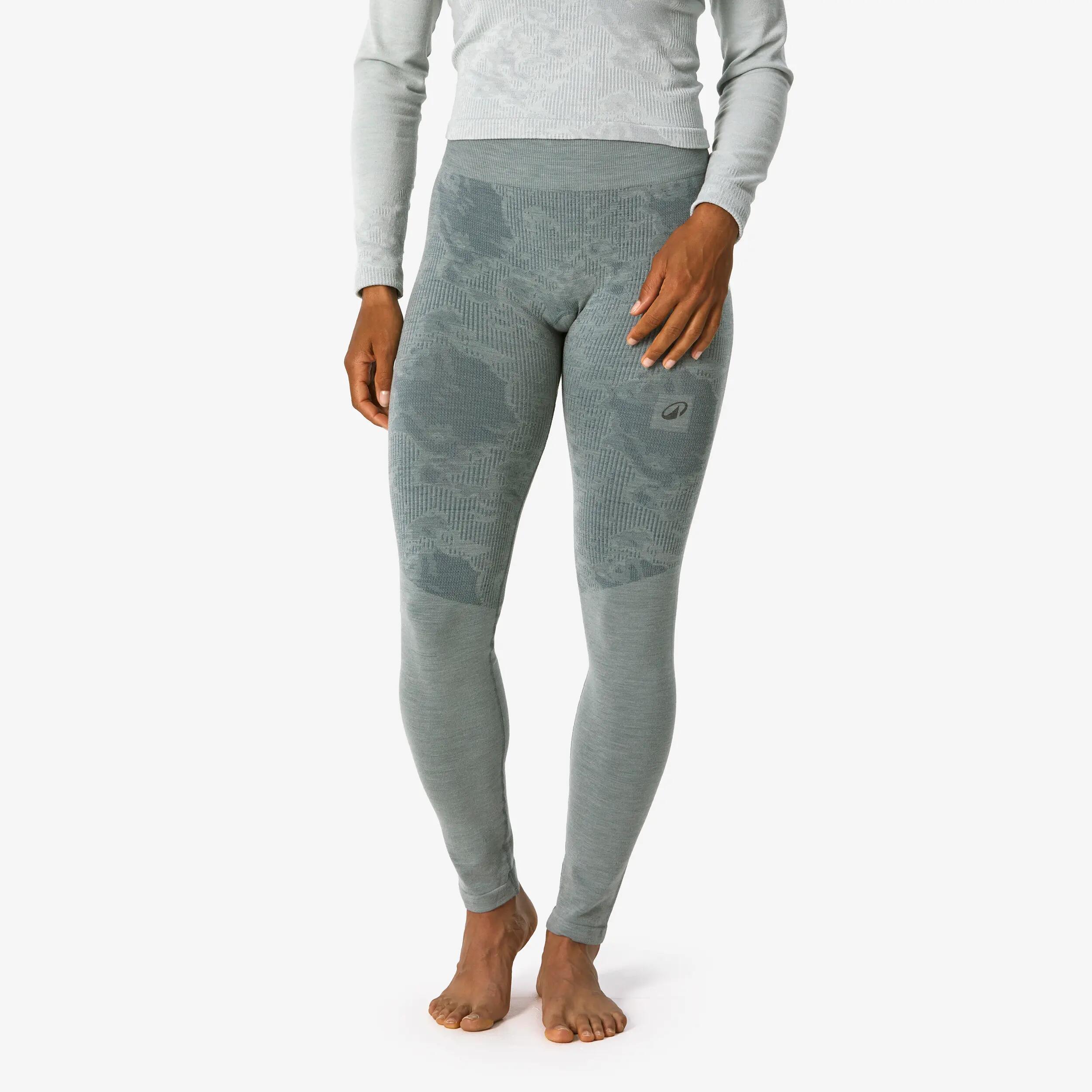 Pantalone termico sci donna 900 WOOL SEAMLESS grigio 2/14