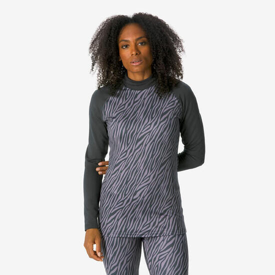 Maglia termica sci donna 500 malva