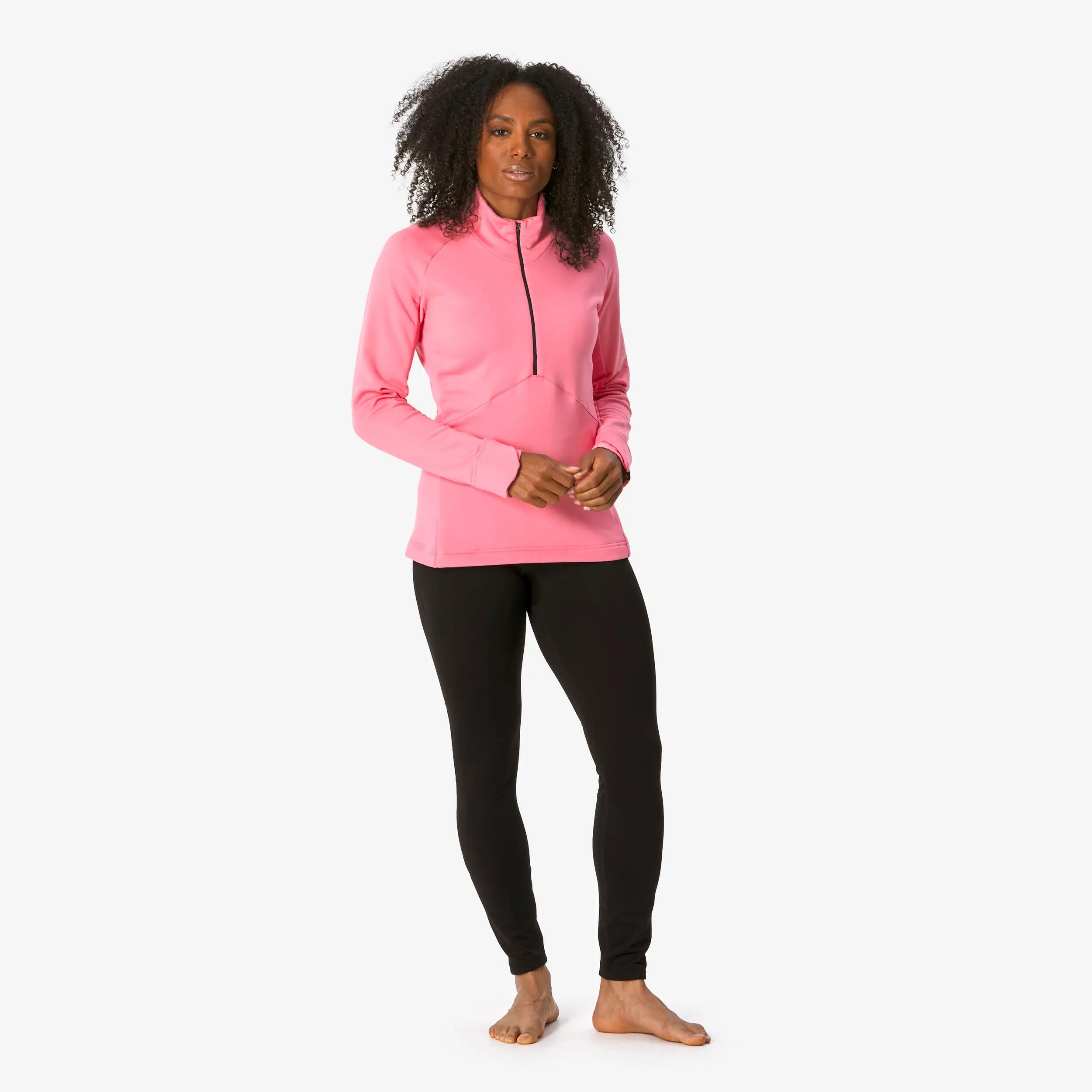 Samarreta tèrmica d'esquí dona BL 500 1/2 cremallera rosa  5/17