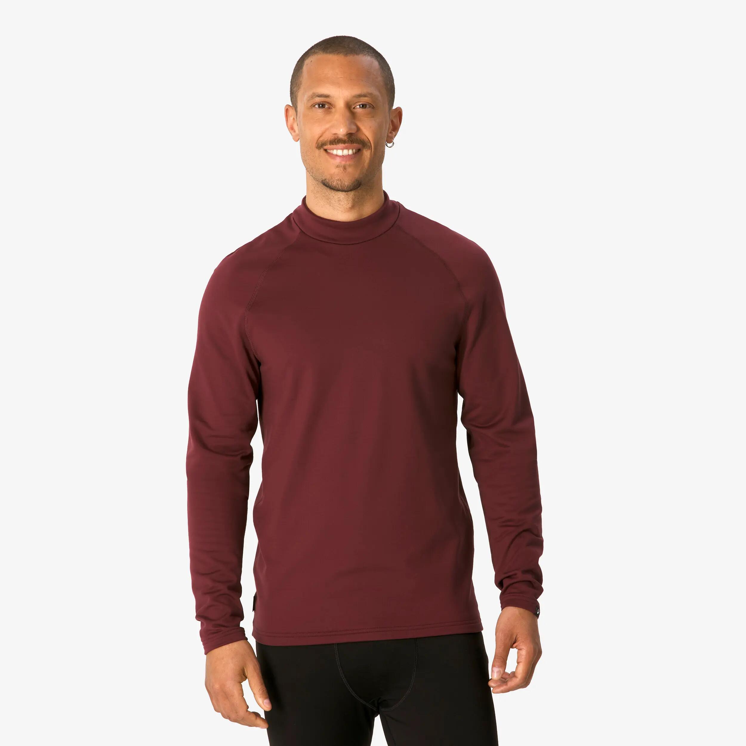 Maglia termica sci uomo 500 bordeaux 4/9