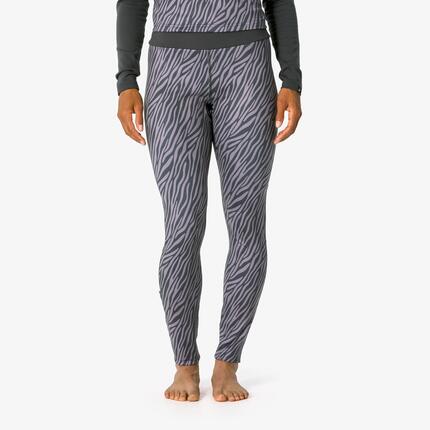 Sous-vêtement pantalon thermique de ski Femme, BL 500 noir