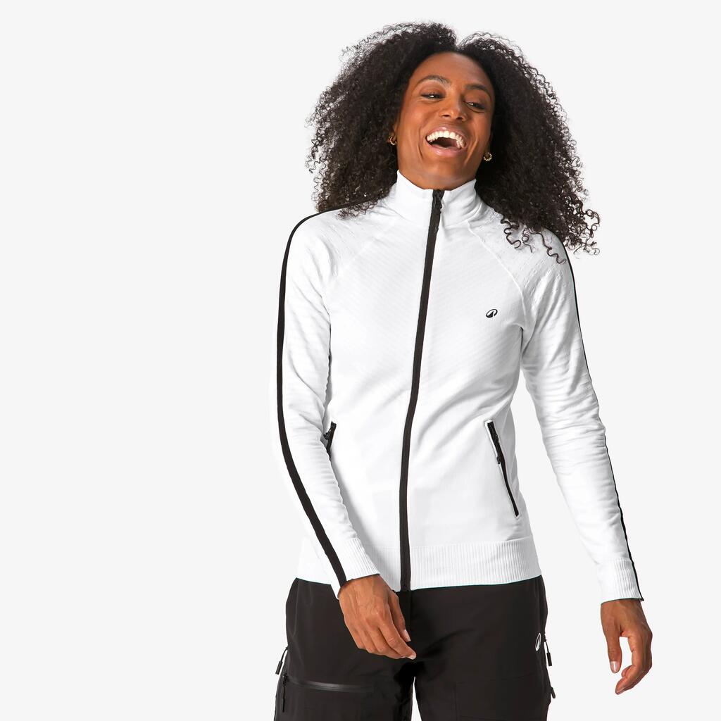 Women’s Seamless Thermal Ski Vest, MID L 900 - White