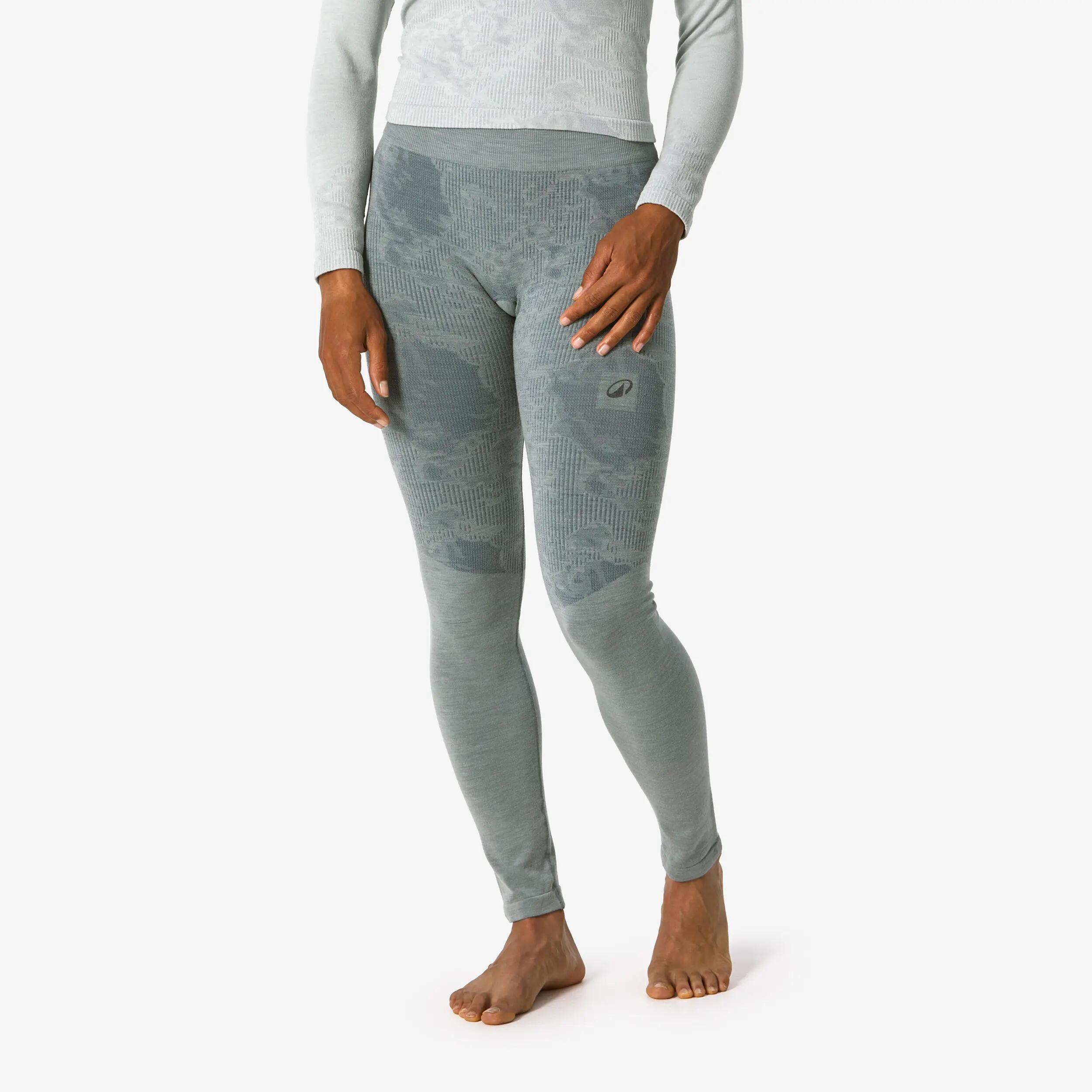 Pantalone termico sci donna 900 WOOL SEAMLESS grigio 4/14