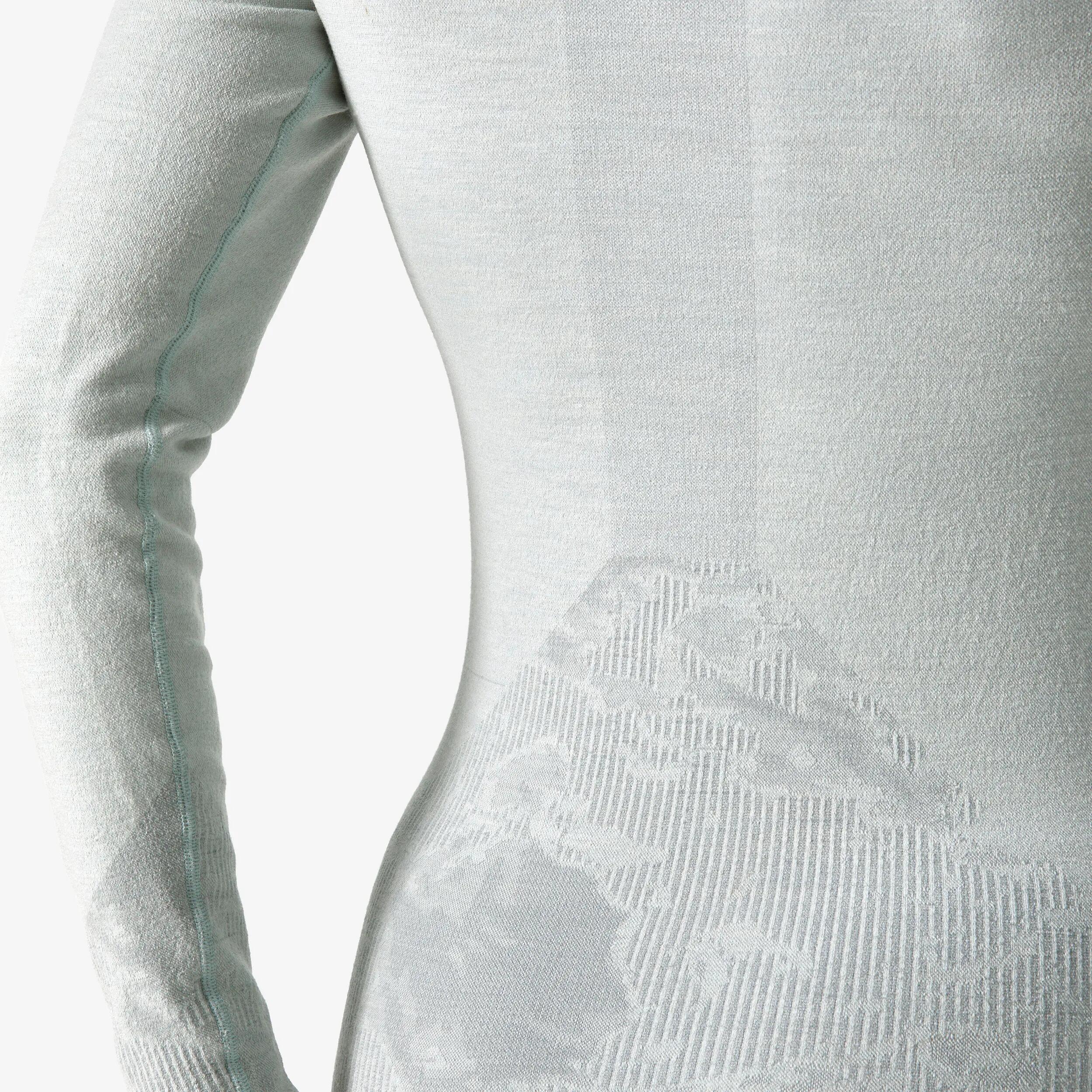 Samarreta tèrmica d'esquí llana merina dona BL Top 900 wool Seamless blau 19/23