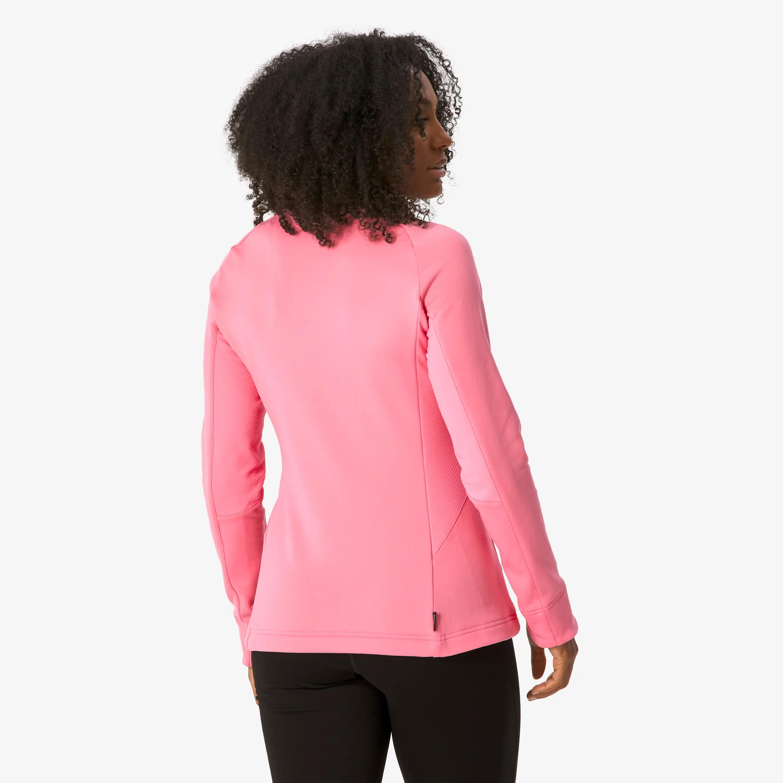 Samarreta tèrmica d'esquí dona BL 500 1/2 cremallera rosa  11/17