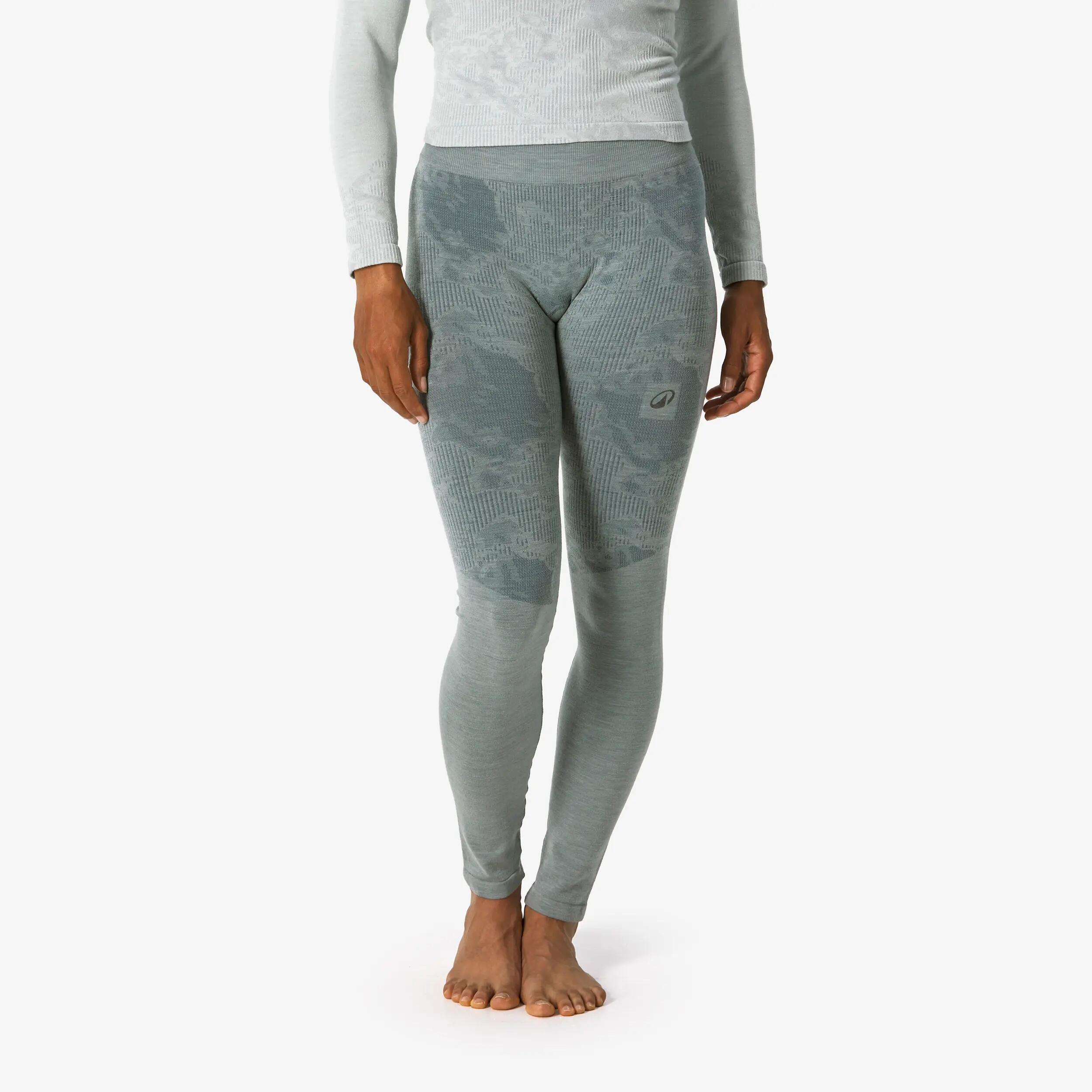 Pantalone termico sci donna 900 WOOL SEAMLESS grigio 5/14