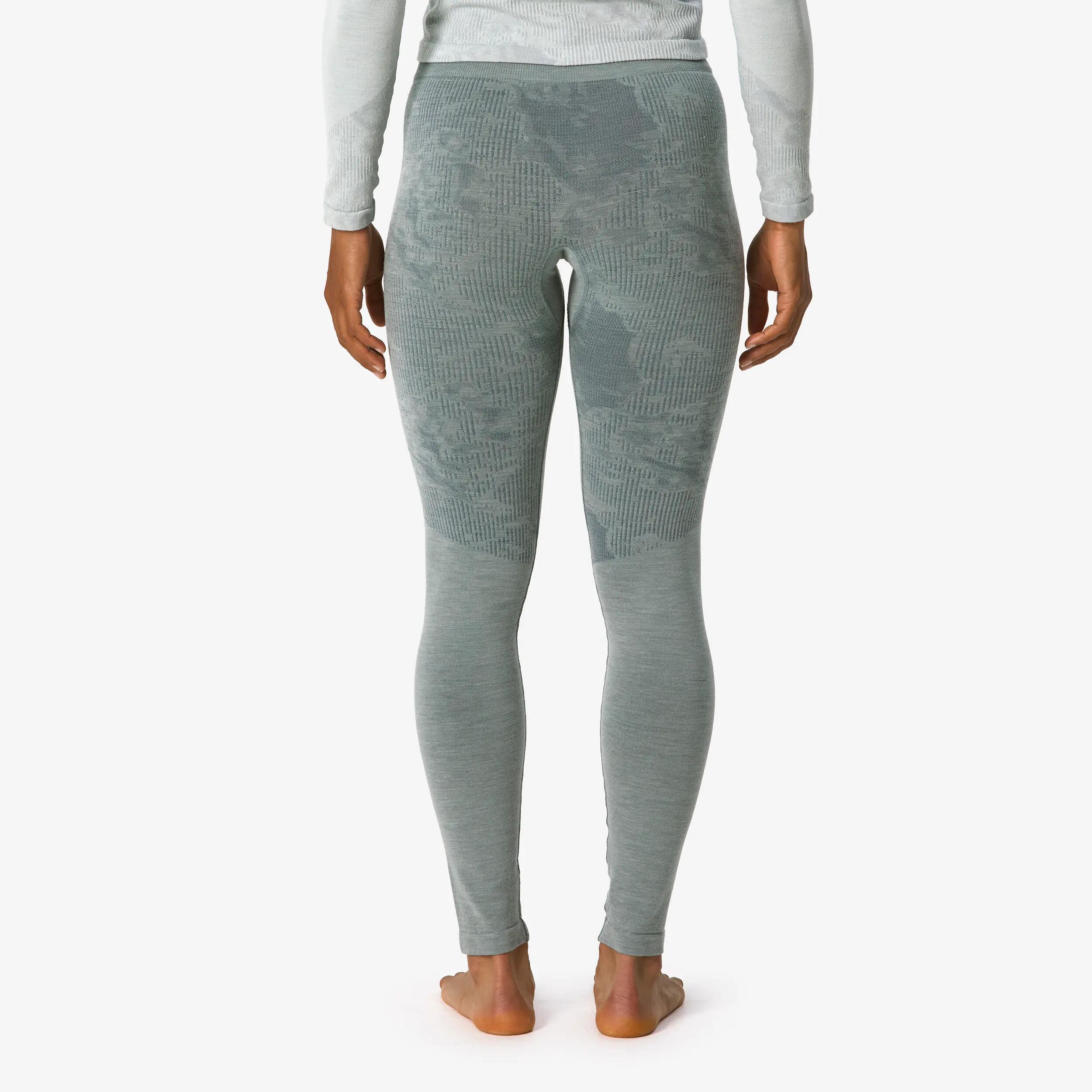 Pantalone termico sci donna 900 WOOL SEAMLESS grigio 11/14