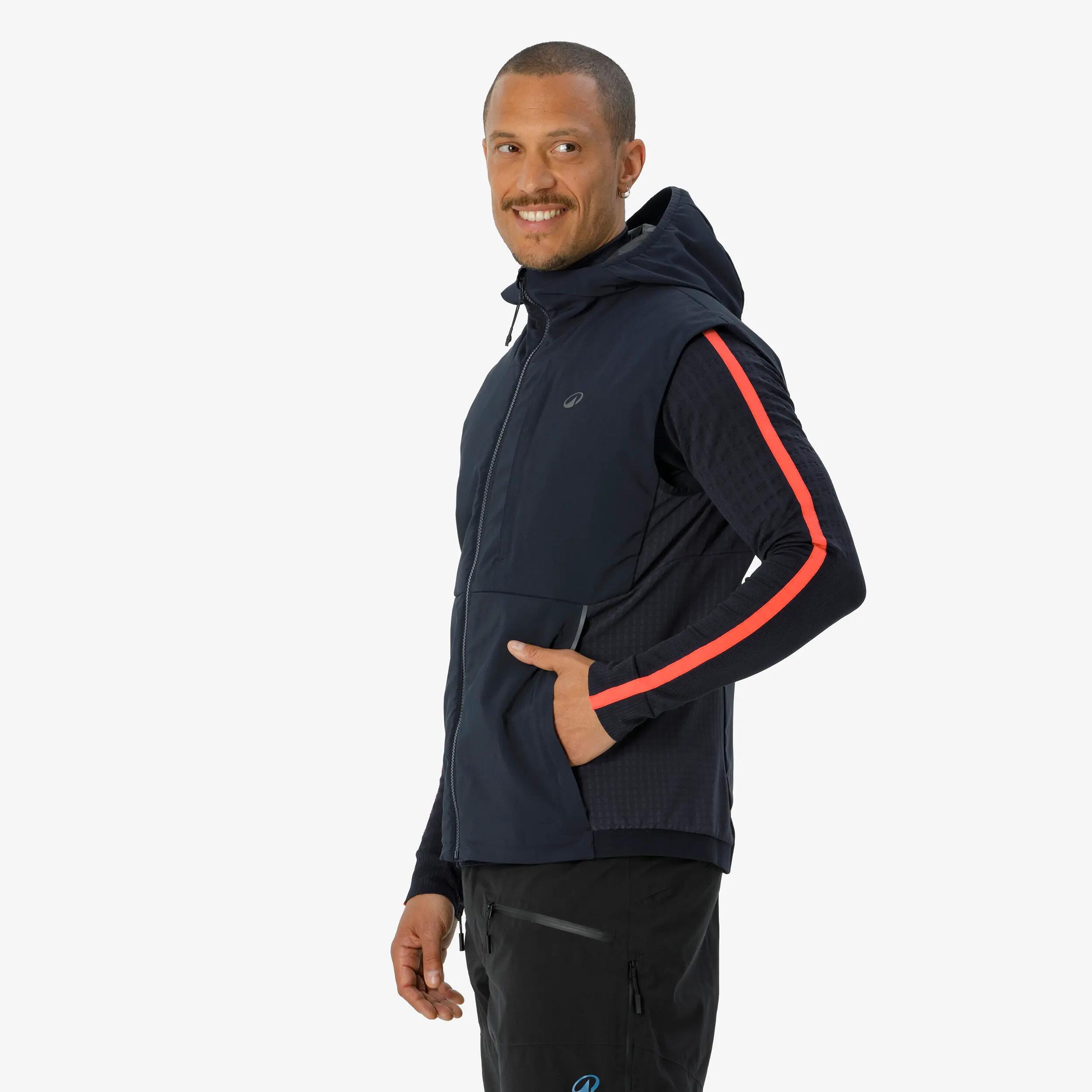 Chaleco de esquí hombre, MID L 900 azul  2/8