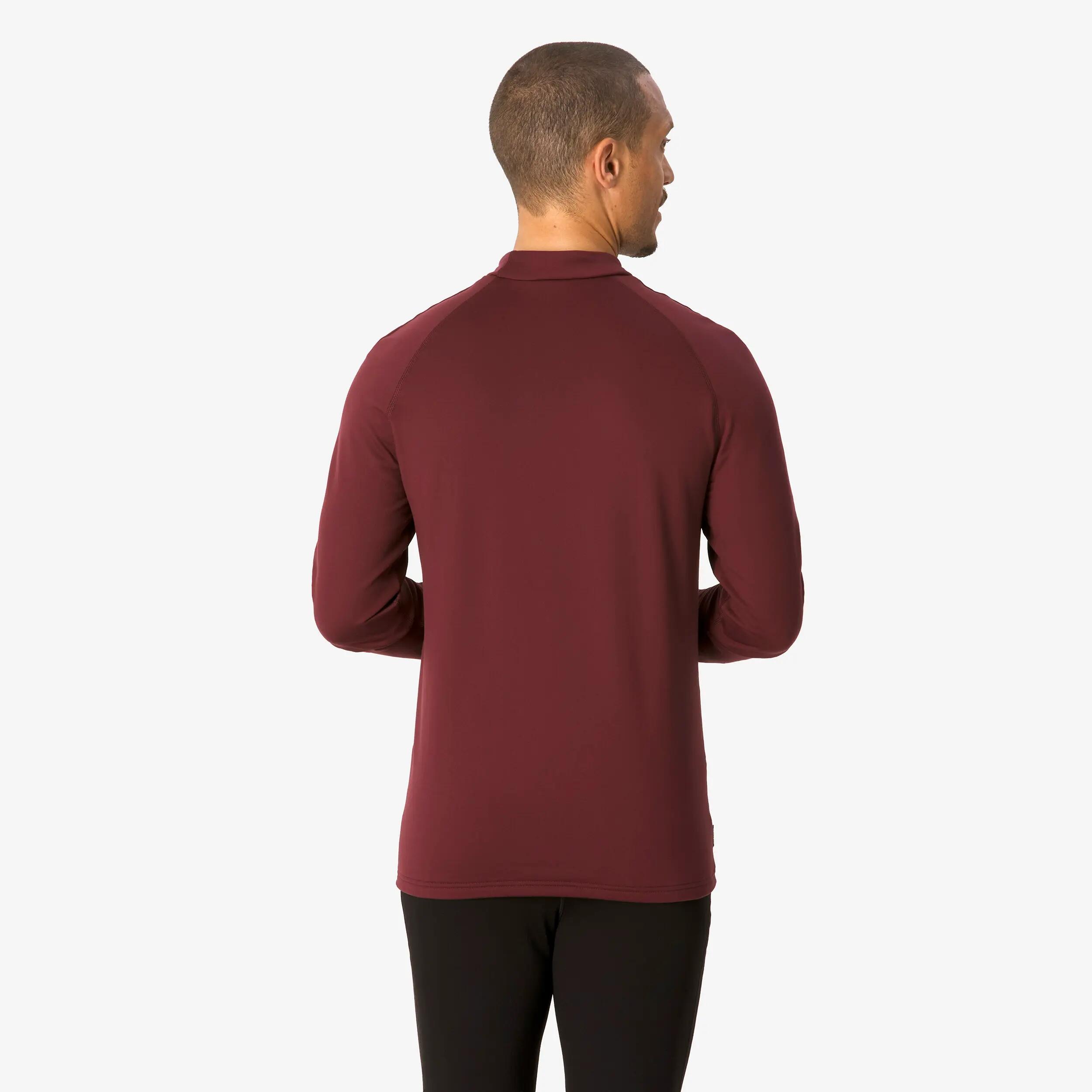 Maglia termica sci uomo 500 bordeaux 6/9