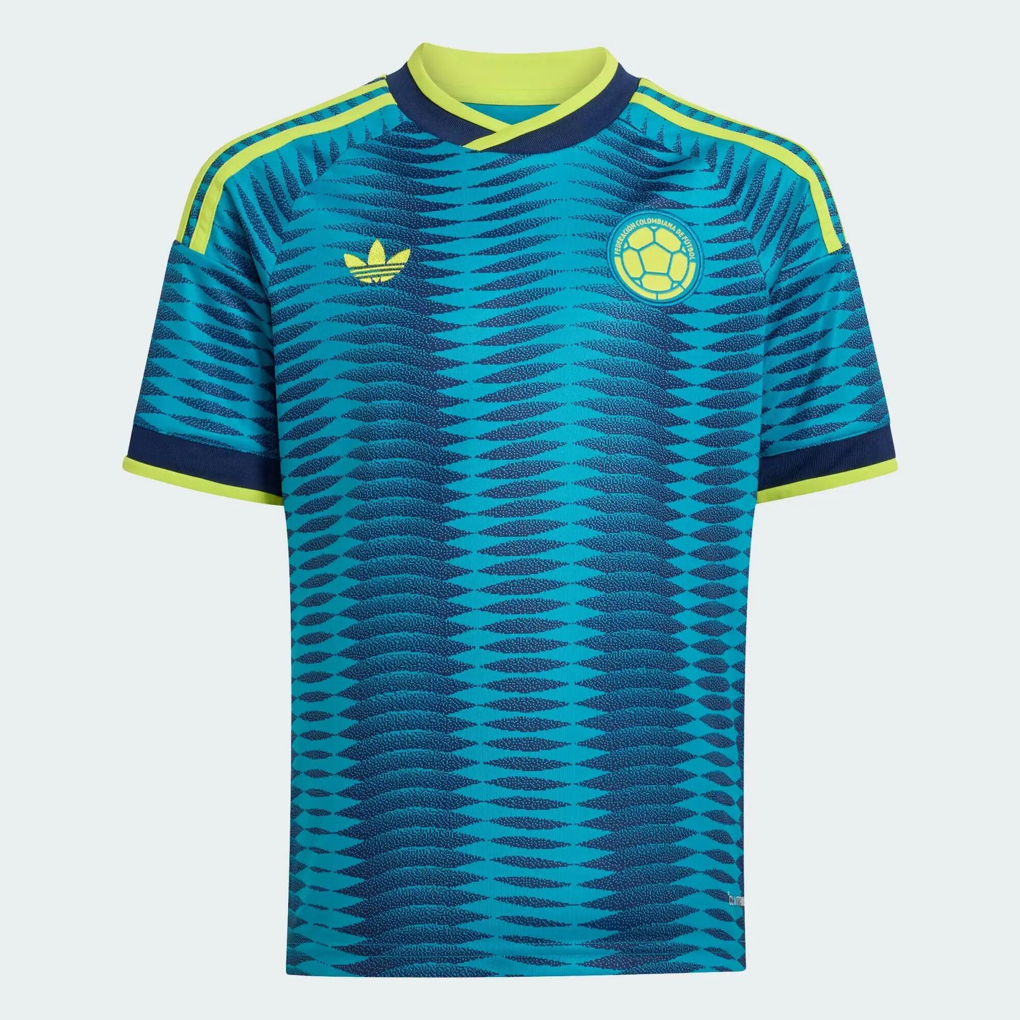 Camiseta de fútbol corte regular unisex adidas Colombia 26 Visitante Azul 3/8