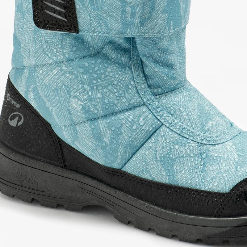 Çocuk Outdoor Cırt Cırtlı Kar Botu - Su Geçirmez - Mavi - SH100