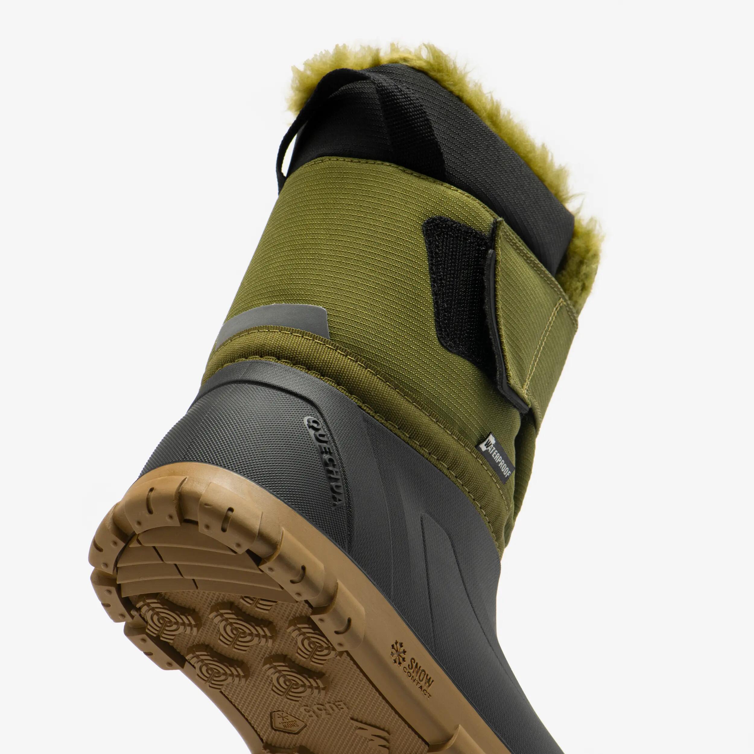 Kids’ Waterproof Winter Boots, SH 500 Sizes 7.5C–6 6/8