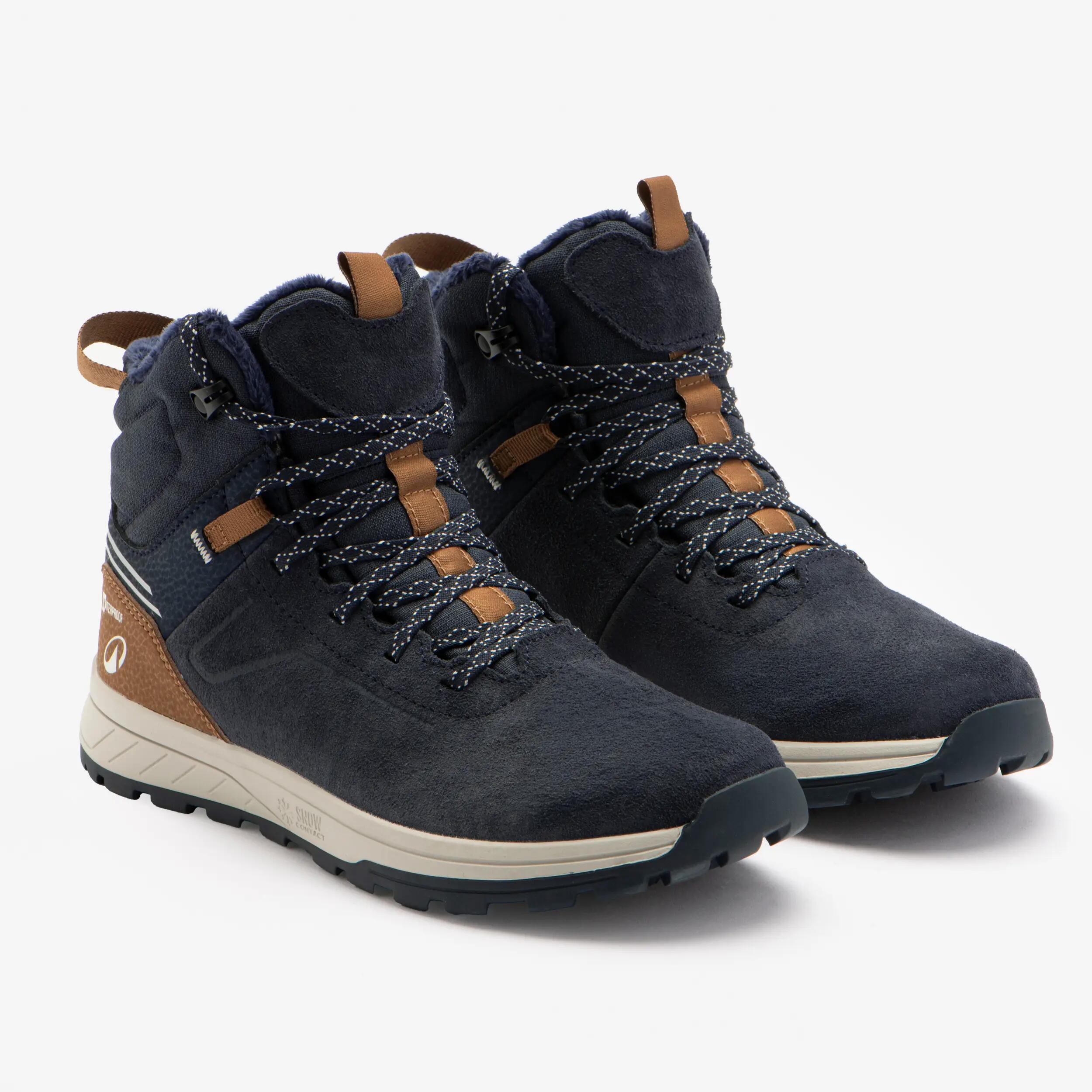 Buty turystyczne dla dzieci Quechua SH500 Warm wodoodporne skóra 3/8
