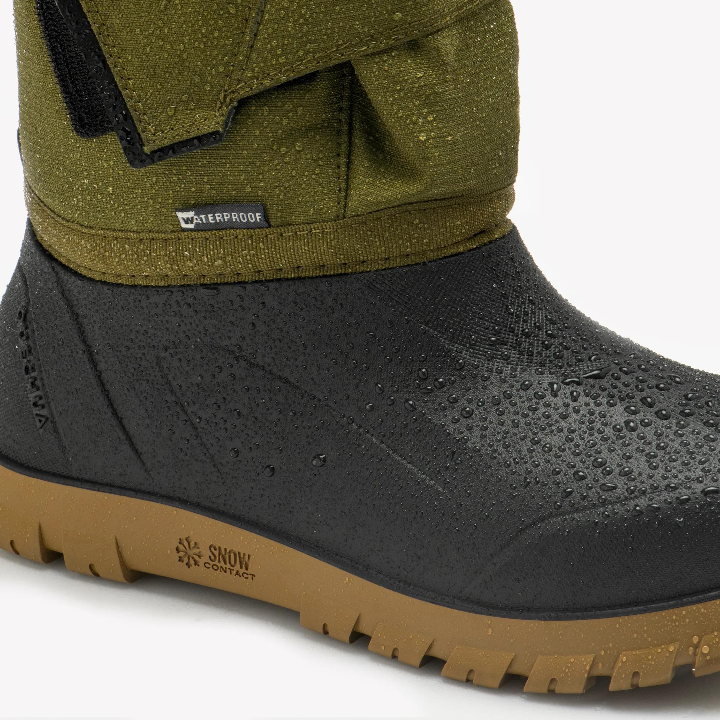 Kids’ Waterproof Winter Boots, SH 500 Sizes 7.5C–6 7/8