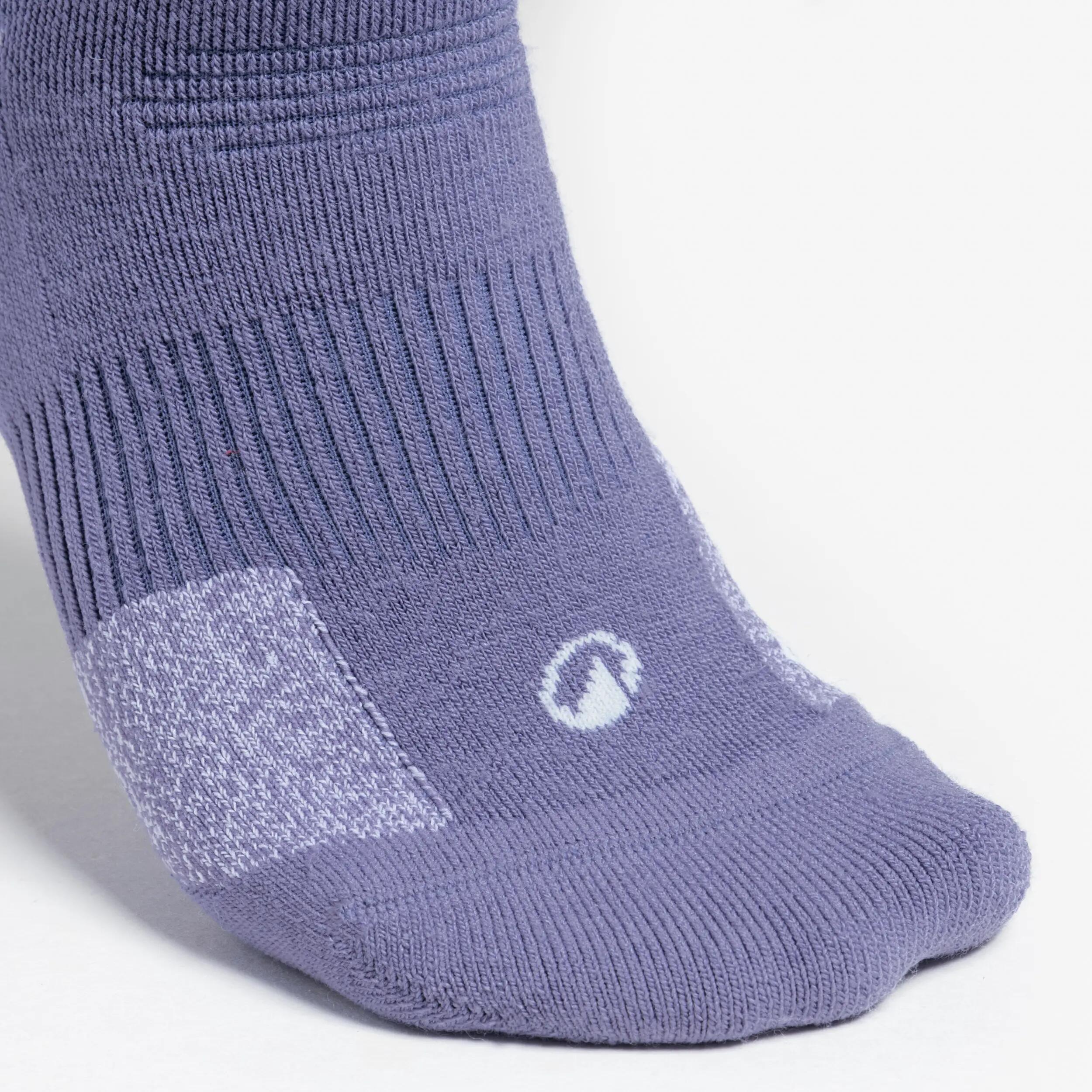Warm Mid-Height Merino Wool Hiking Socks x2 pairs, SH 500 4/8