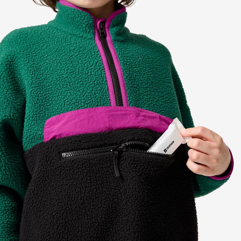 Çocuk Outdoor Polar Sweatshirt - 7/15 Yaş - Yeşil - NH500