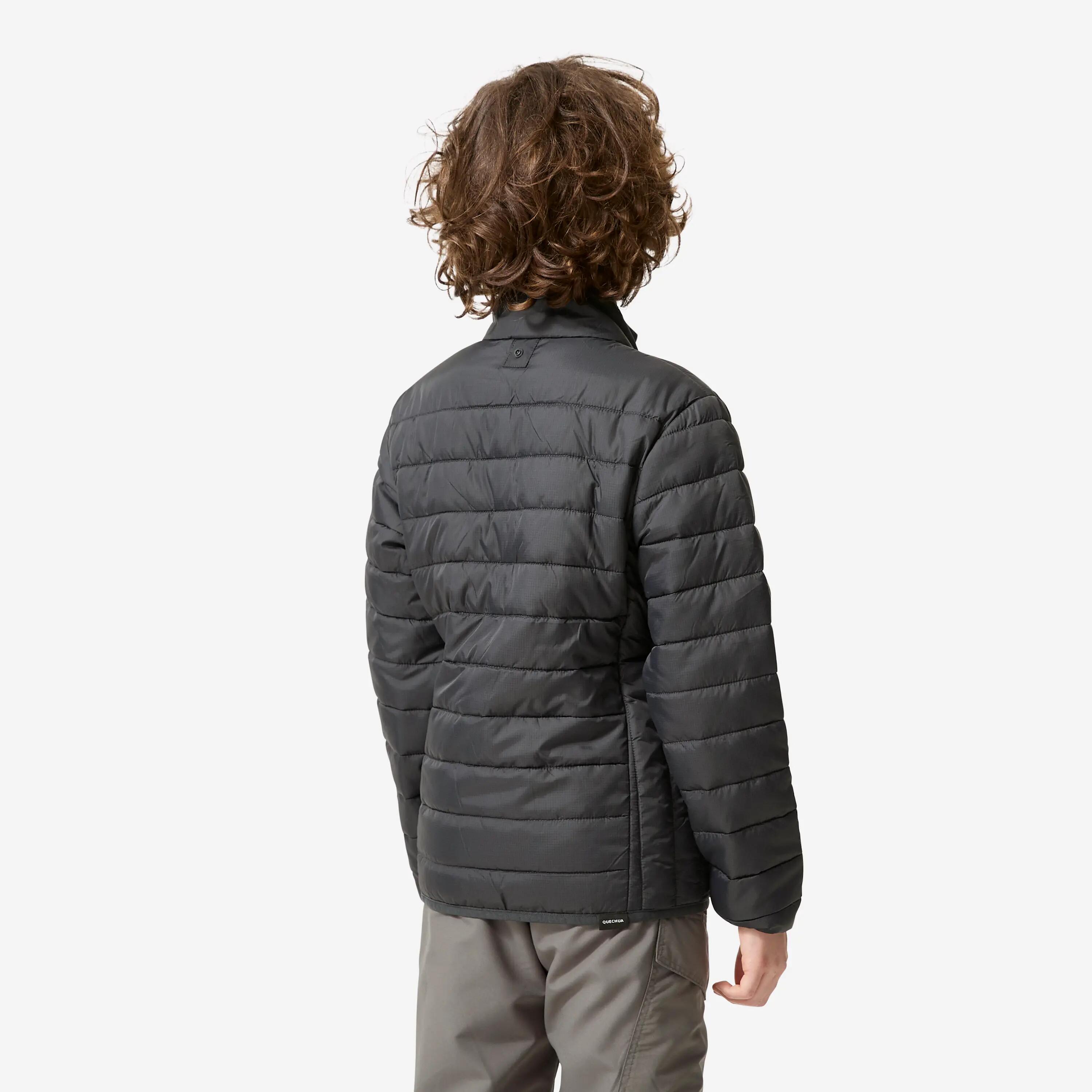 Chaqueta cálida de senderismo niños 7-15 años, MH500 3en1 gris  15/18