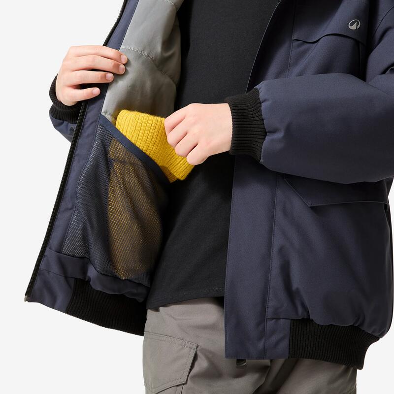 Çocuk Outdoor Kışlık Mont/Kar Montu - 7/15 Yaş - Mavi - NH500 -6,5 °C