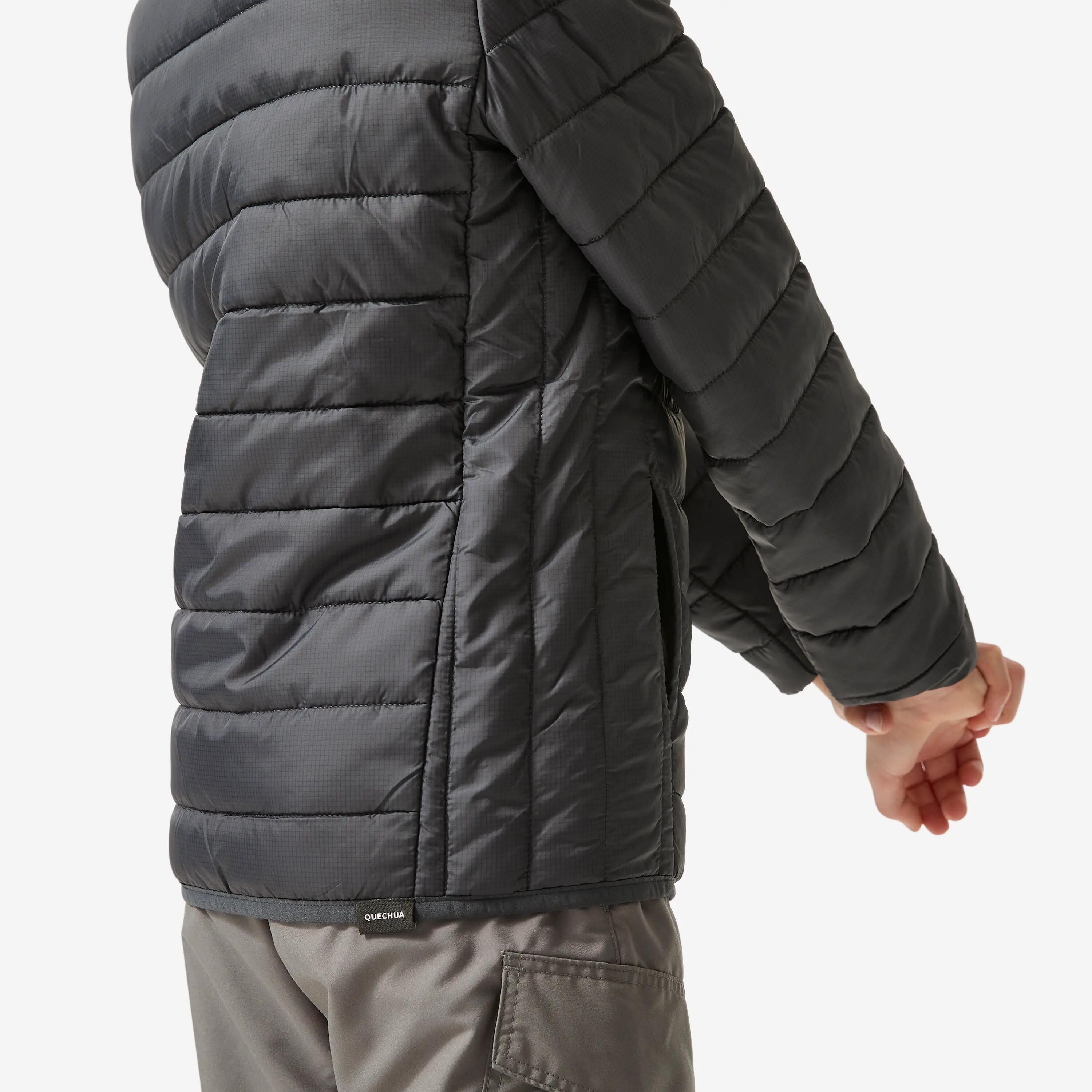Chaqueta cálida de senderismo niños 7-15 años, MH500 3en1 gris  18/18