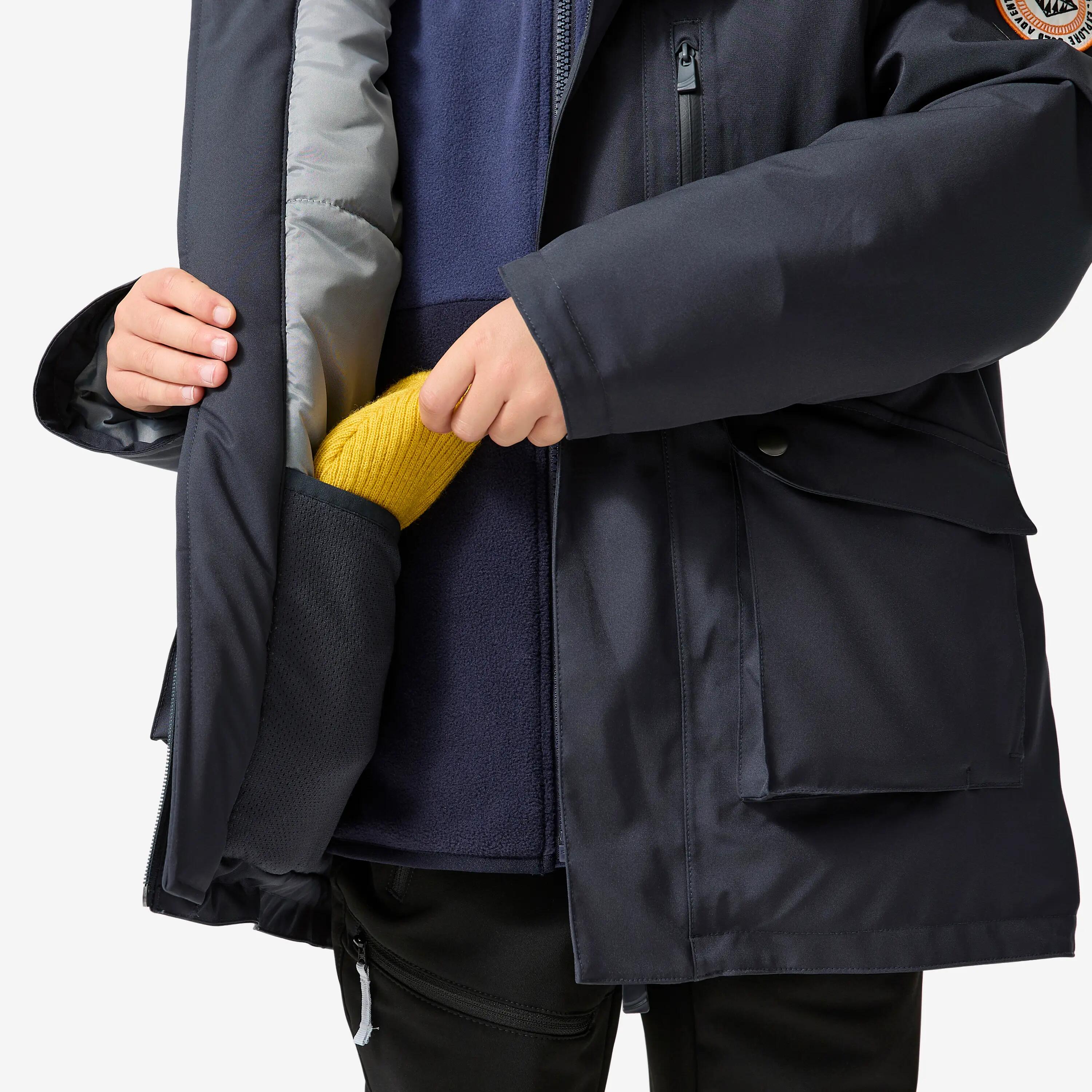 Kids’ Warm and Waterproof Winter Parka, NH 900 Age 7–15 11/14