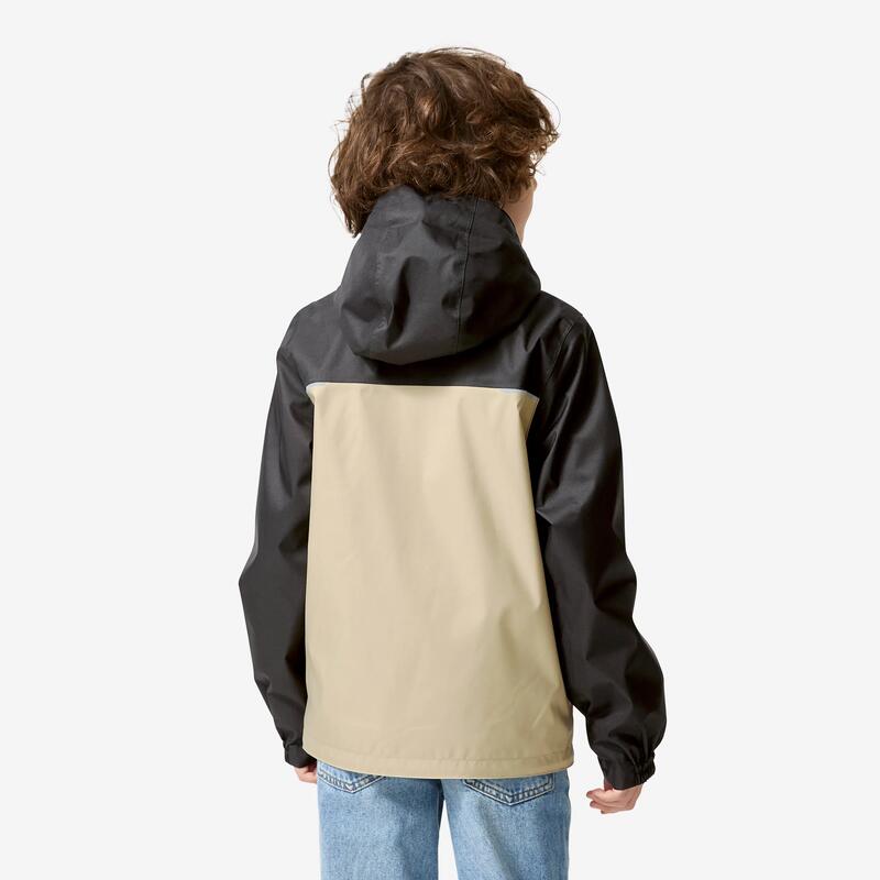 Çocuk 3'ü 1 Arada Outdoor Mont - 7/15 Yaş - Bej/Siyah - NH100