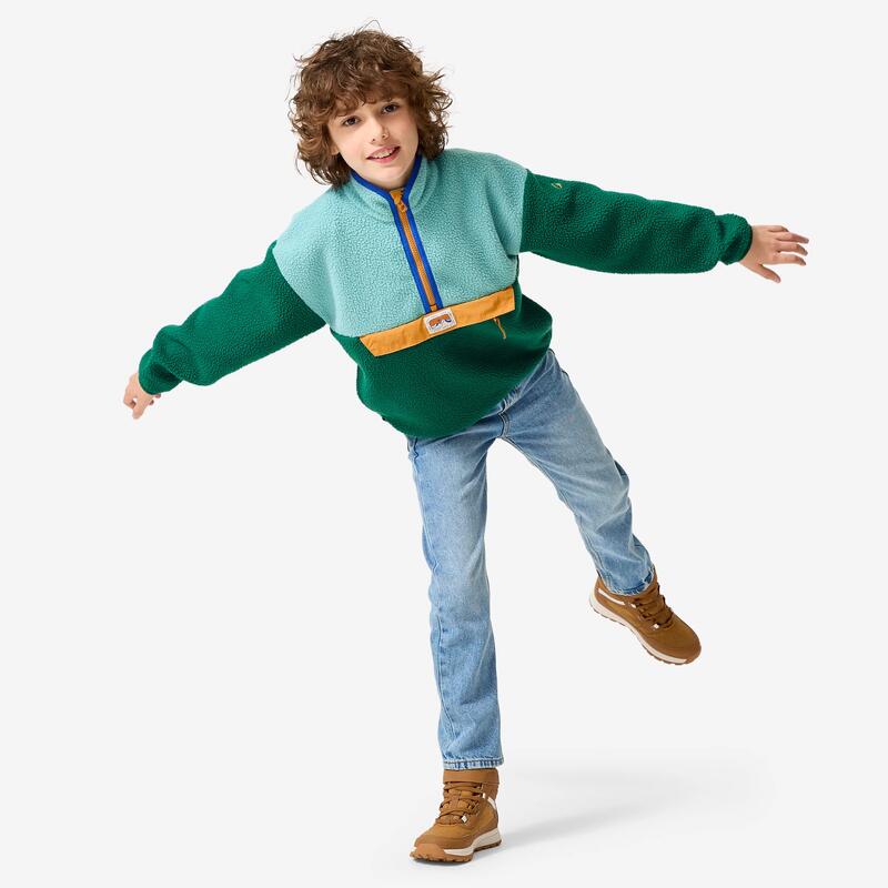 Çocuk Outdoor Polar Sweatshirt - 7/15 Yaş - Mavi - NH500