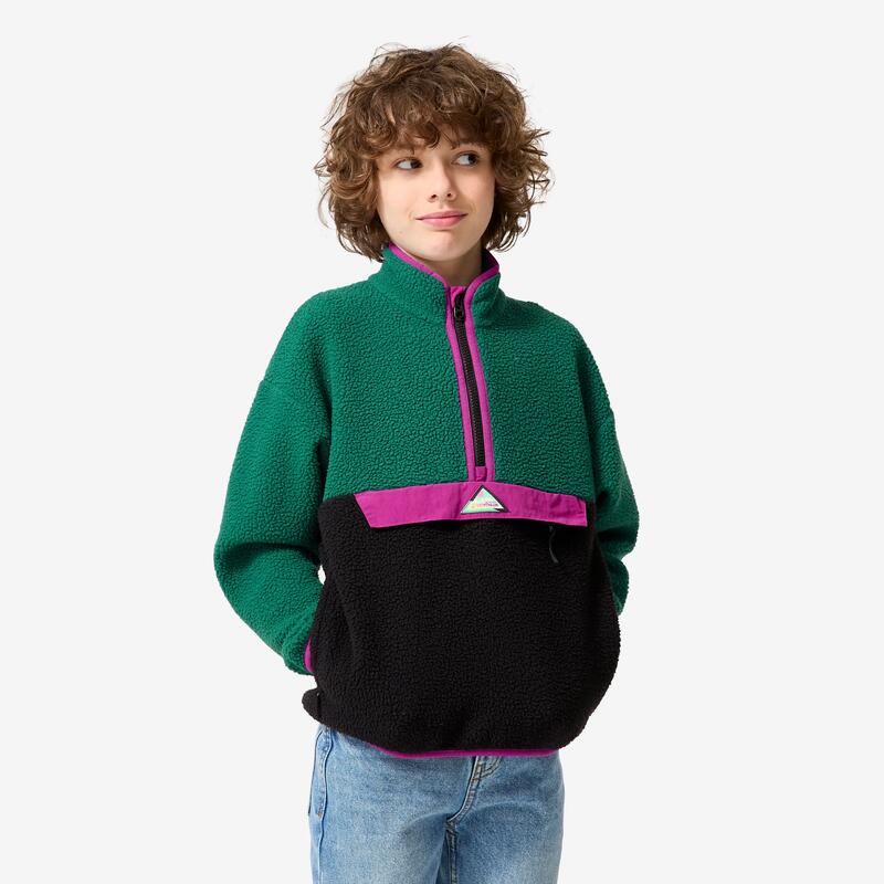 Çocuk Outdoor Polar Sweatshirt - 7/15 Yaş - Yeşil - NH500