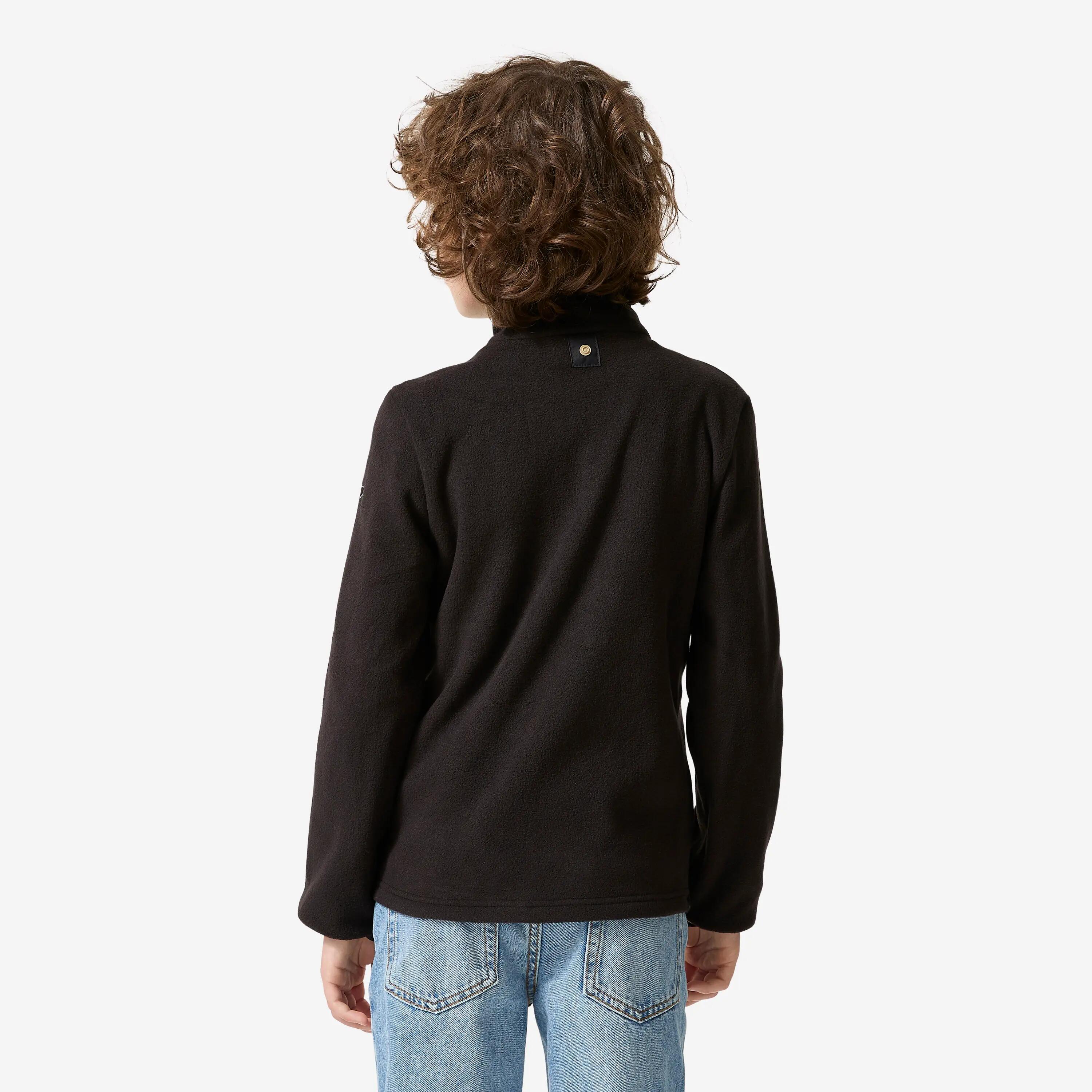 Veste 3 en 1 de randonnée enfant 7-15 ans, NH100 beige et noir 12/14