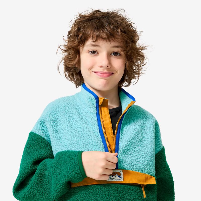 Çocuk Outdoor Polar Sweatshirt - 7/15 Yaş - Mavi - NH500