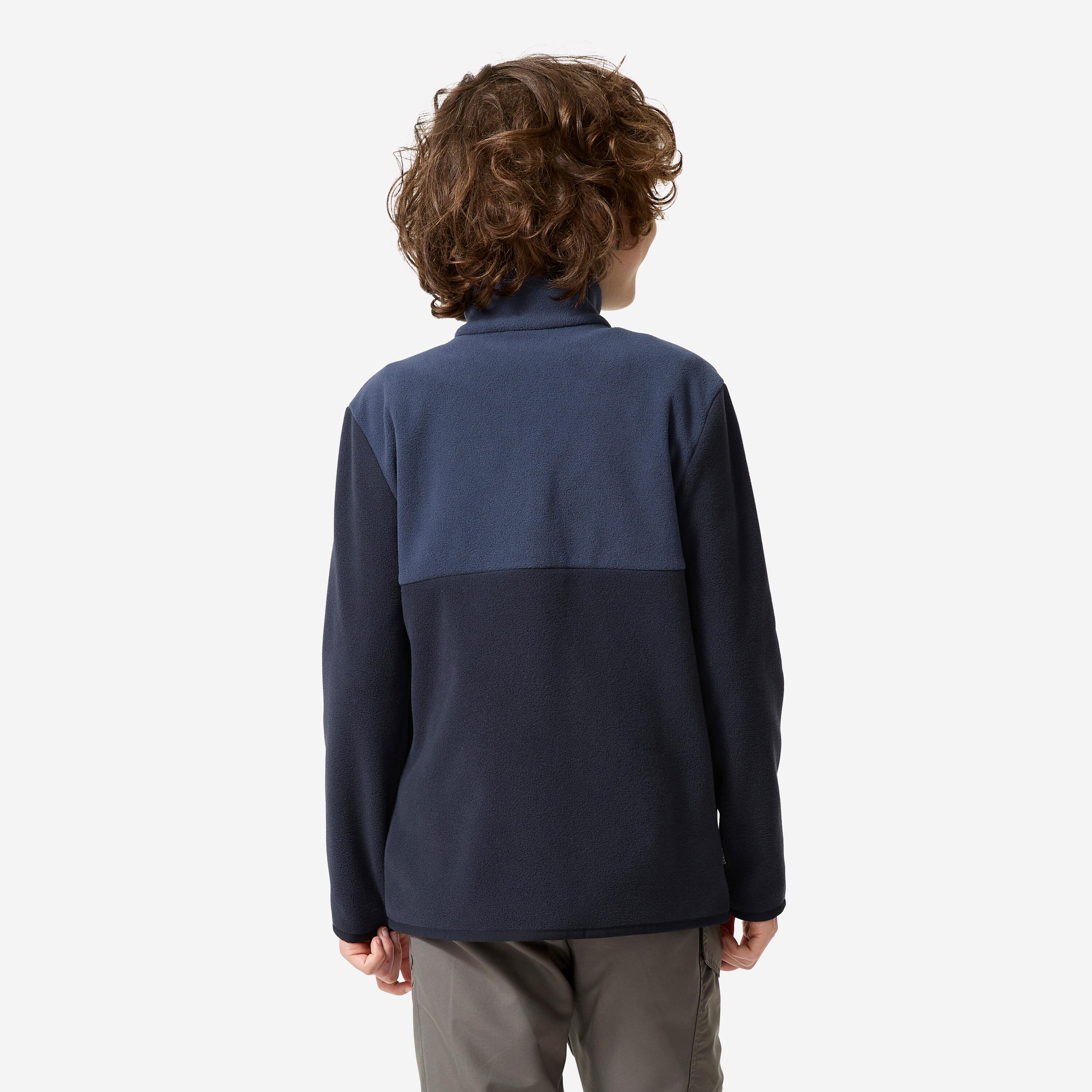 Chaqueta polar de senderismo niños 7-15 años, MH500 negro  3/5