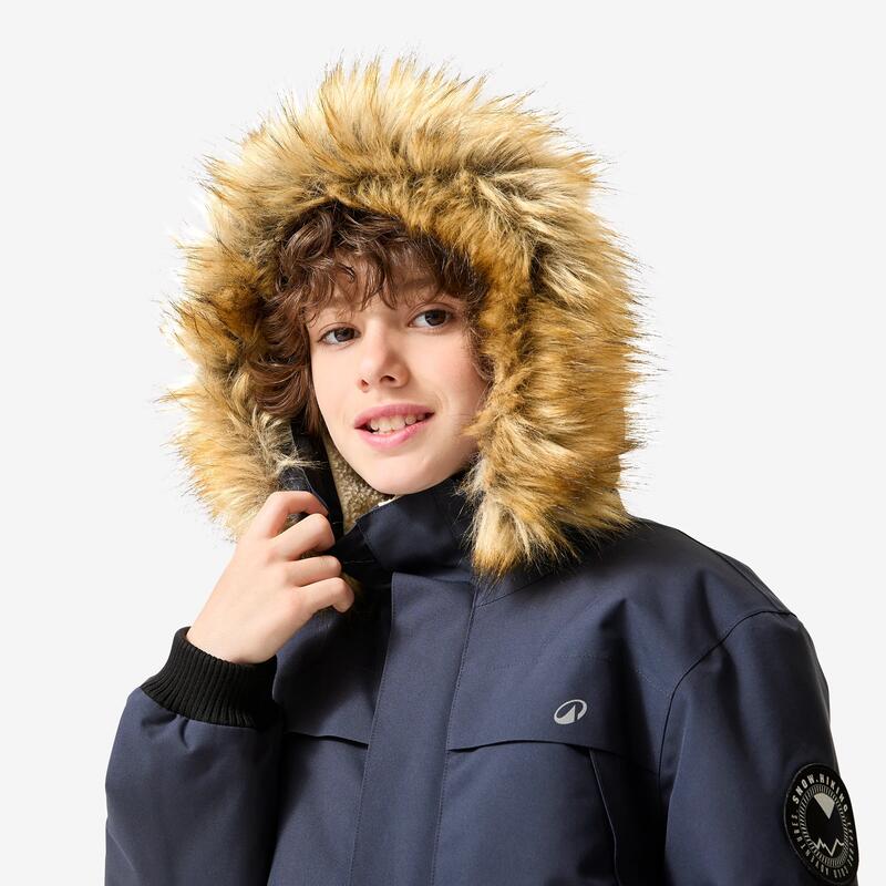 Çocuk Outdoor Kışlık Mont/Kar Montu - 7/15 Yaş - Mavi - NH500 -6,5 °C