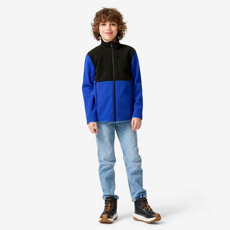 Кофта флісова дитяча MH500 для туризму на вік 7-15 років темно-синя