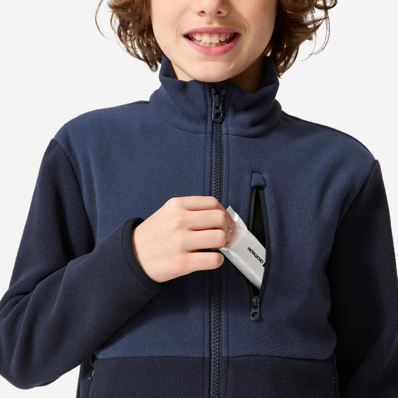 Çocuk Outdoor Polar Mont - Siyah - 7/15 Yaş - MH500