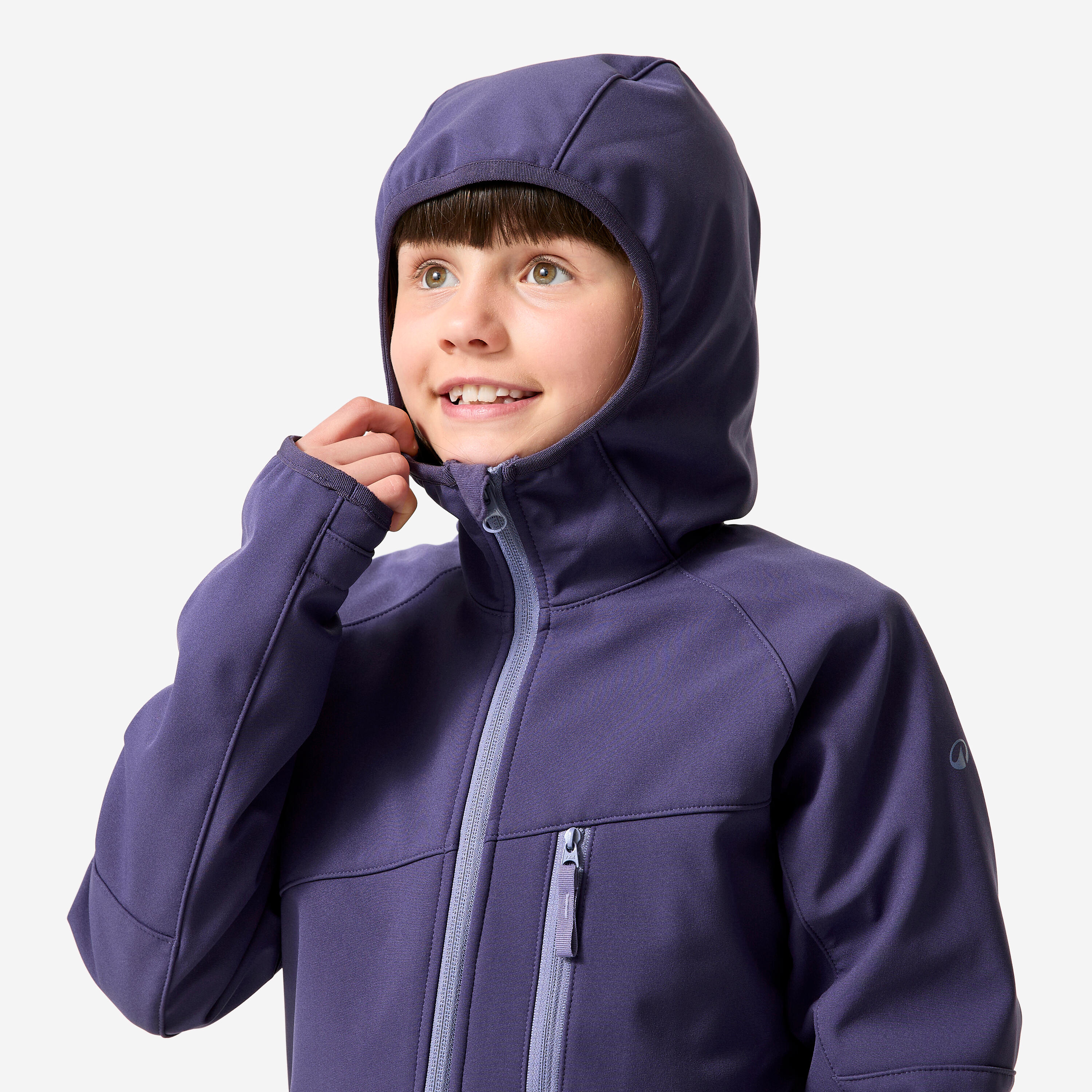 Veste softshell de randonnée enfant 7-15 ans, hike 900 noir 8/9