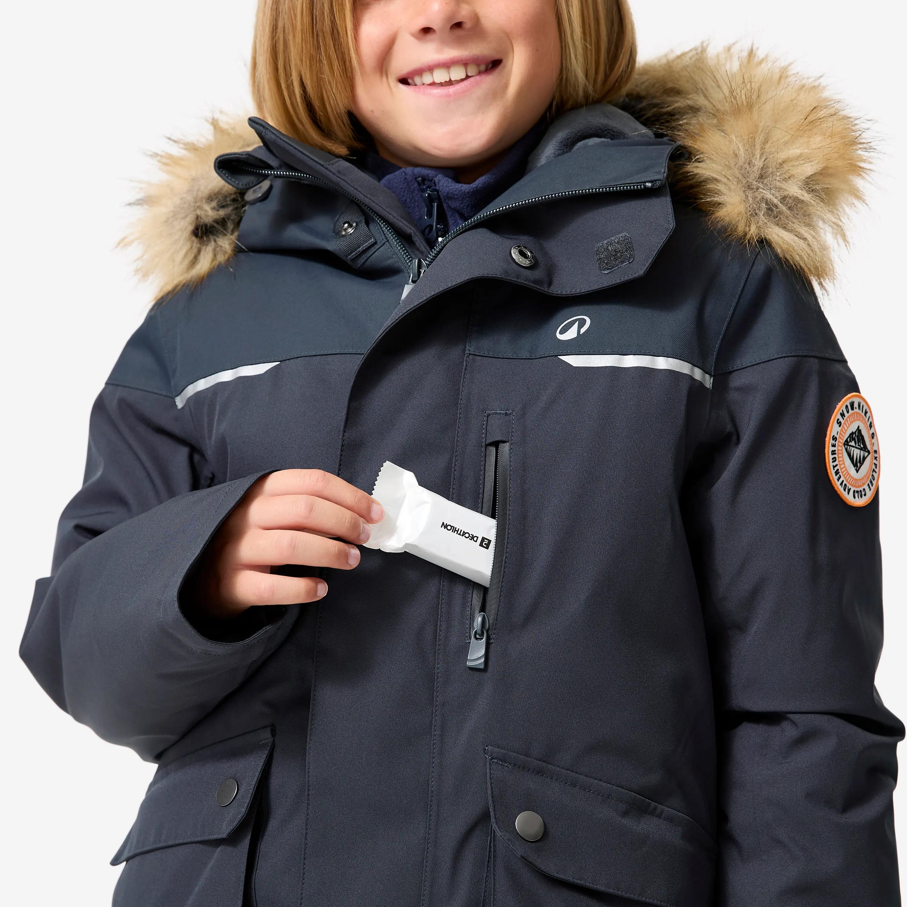 Kids’ Warm and Waterproof Winter Parka, NH 900 Age 7–15 8/14