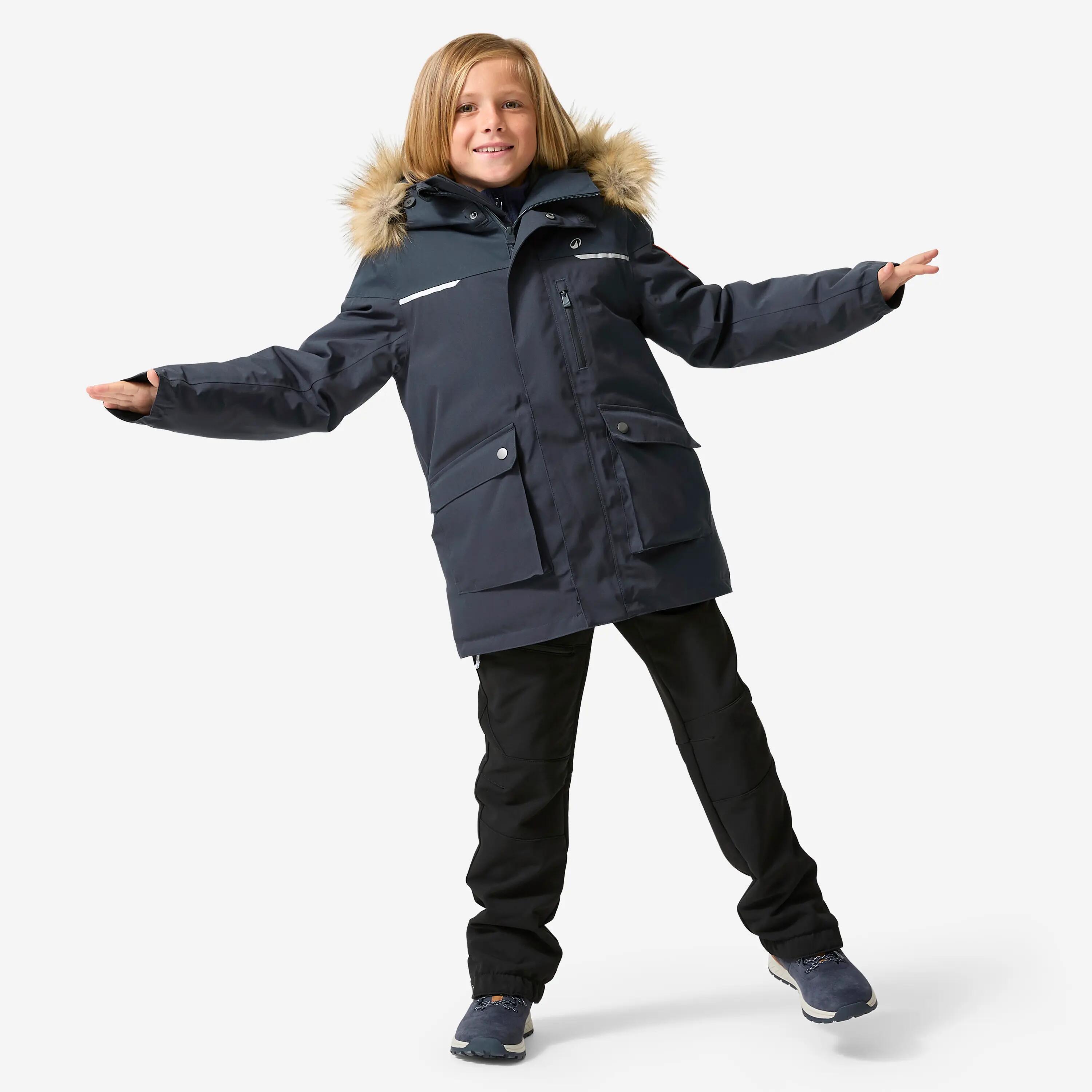 Kids’ Warm and Waterproof Winter Parka, NH 900 Age 7–15 2/14